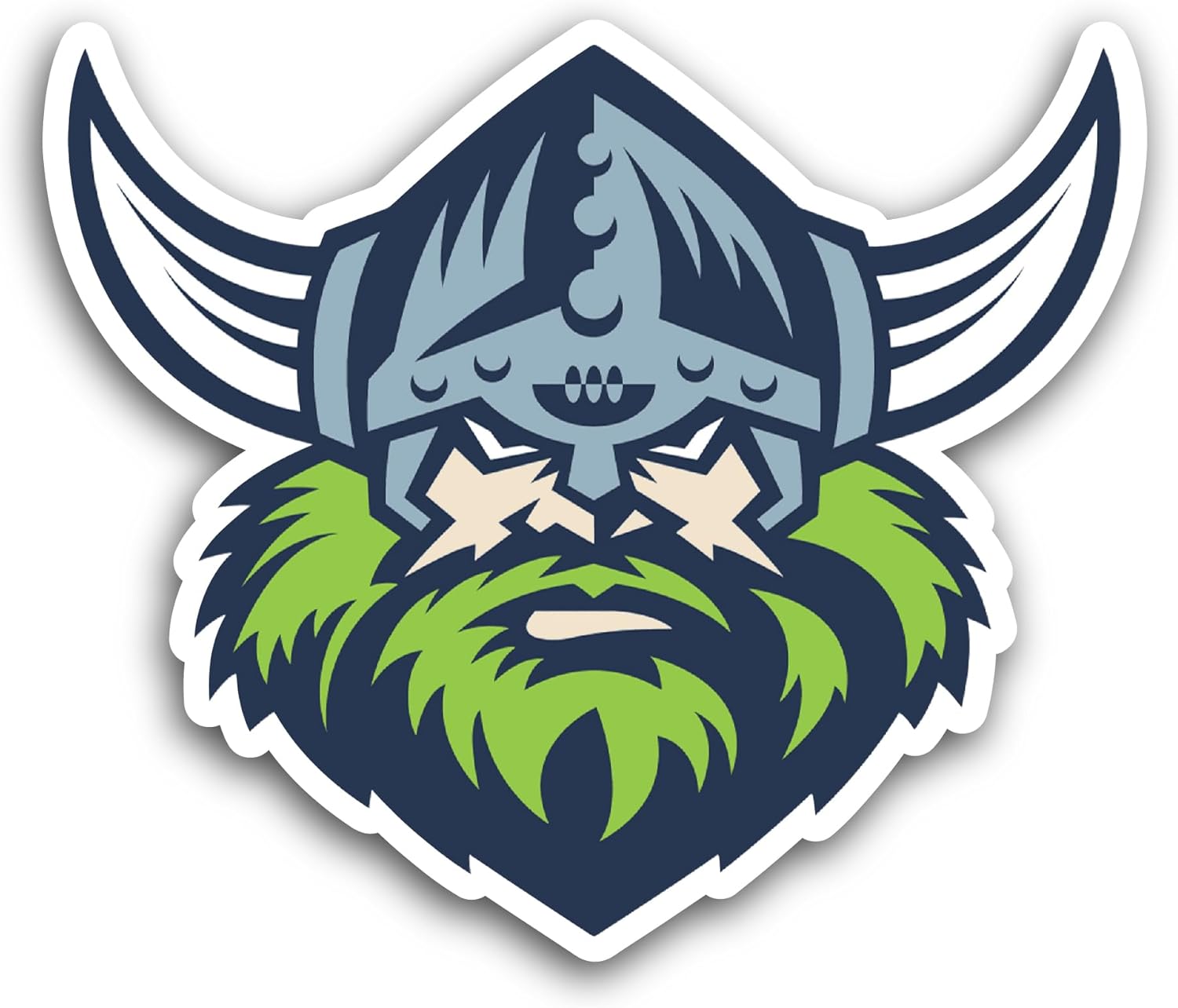 2 (Pieces) 3" and 5" Canberra Raiders Sticker, Waterproof Vinyl Decals for Many Purpose Like Cars, Trucks, Laptops, Phones, Windows and More
