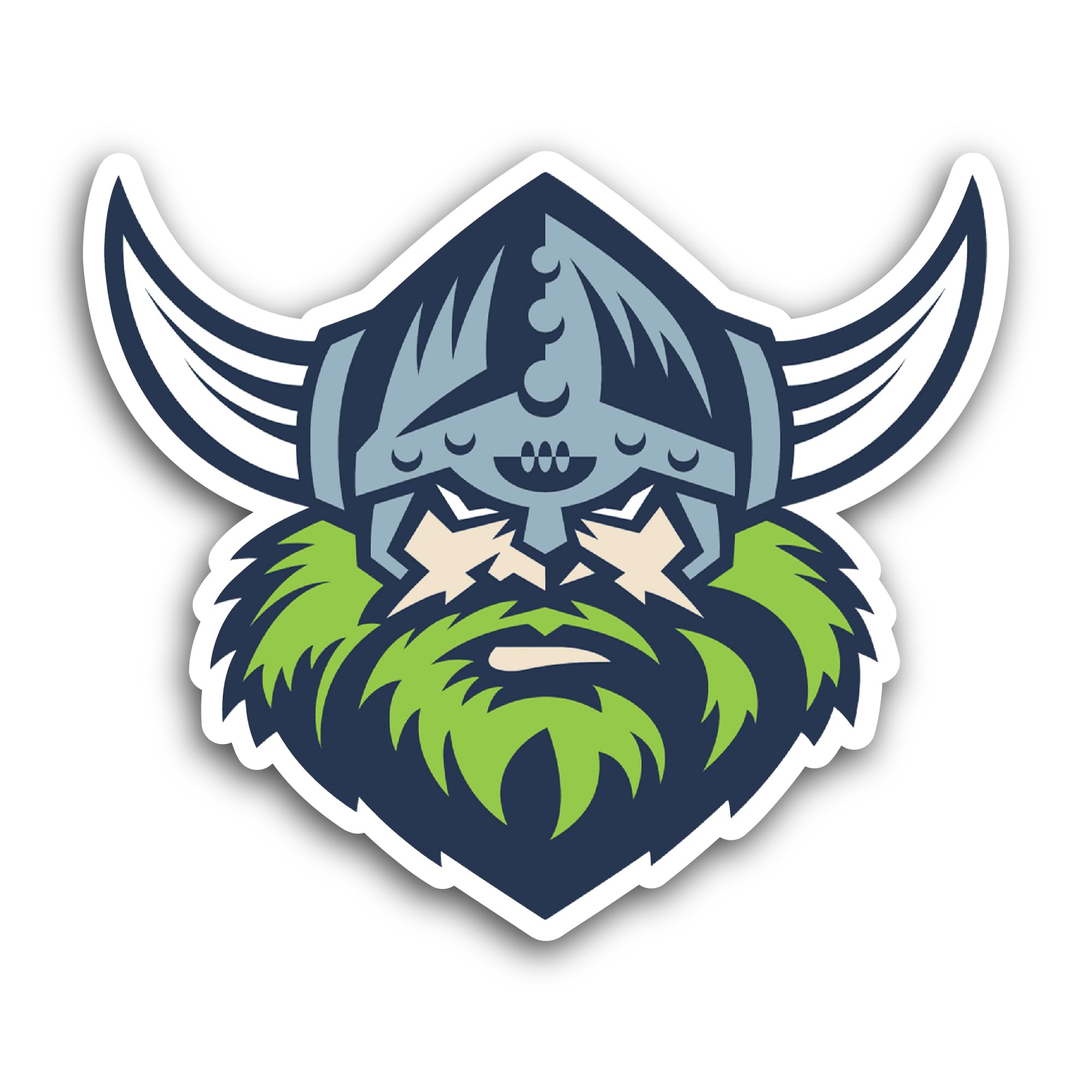 2 (Pieces) 3" and 5" Canberra Raiders Sticker, Waterproof Vinyl Decals for Many Purpose Like Cars, T