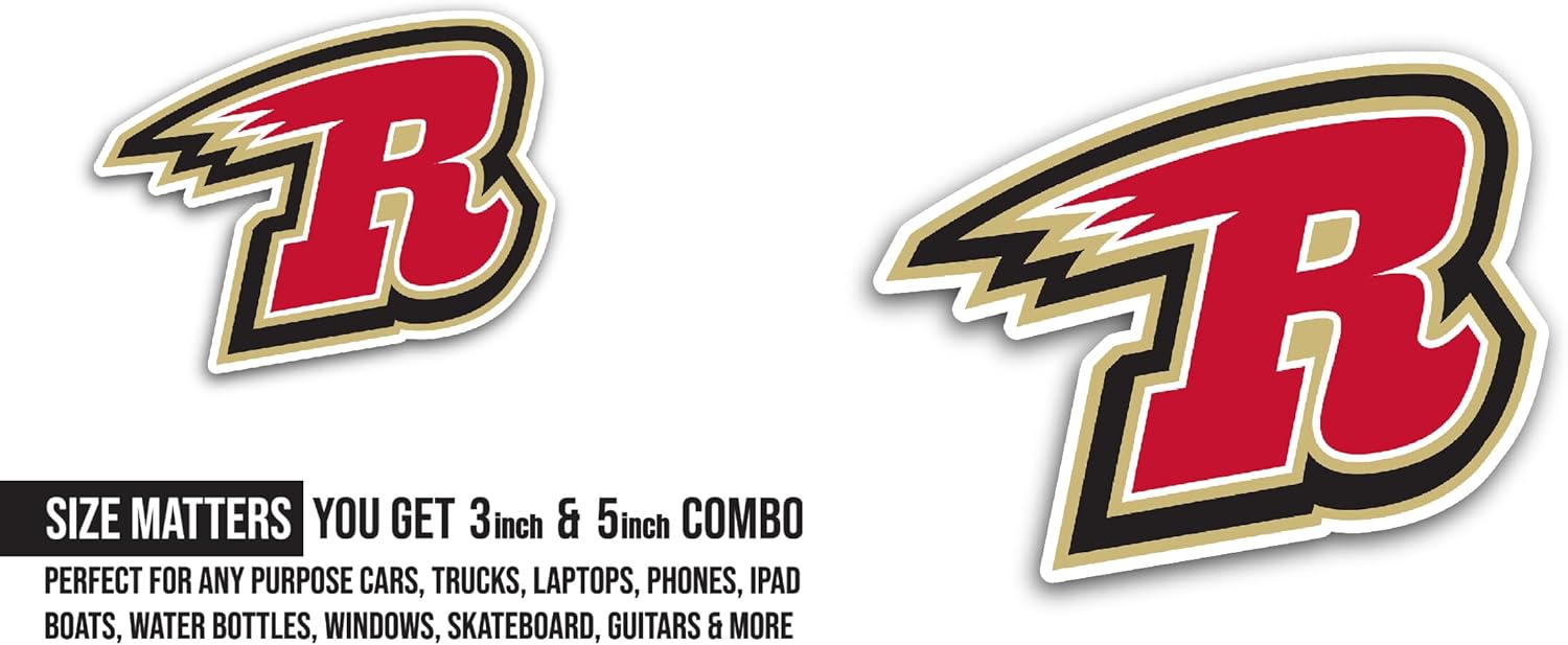 2 (Pieces) 3" and 5" Rapid C1ty Rush Sticker, Waterproof Vinyl Decals for Many Purpose Like Cars, Trucks, Laptops, Phones, Windows and More