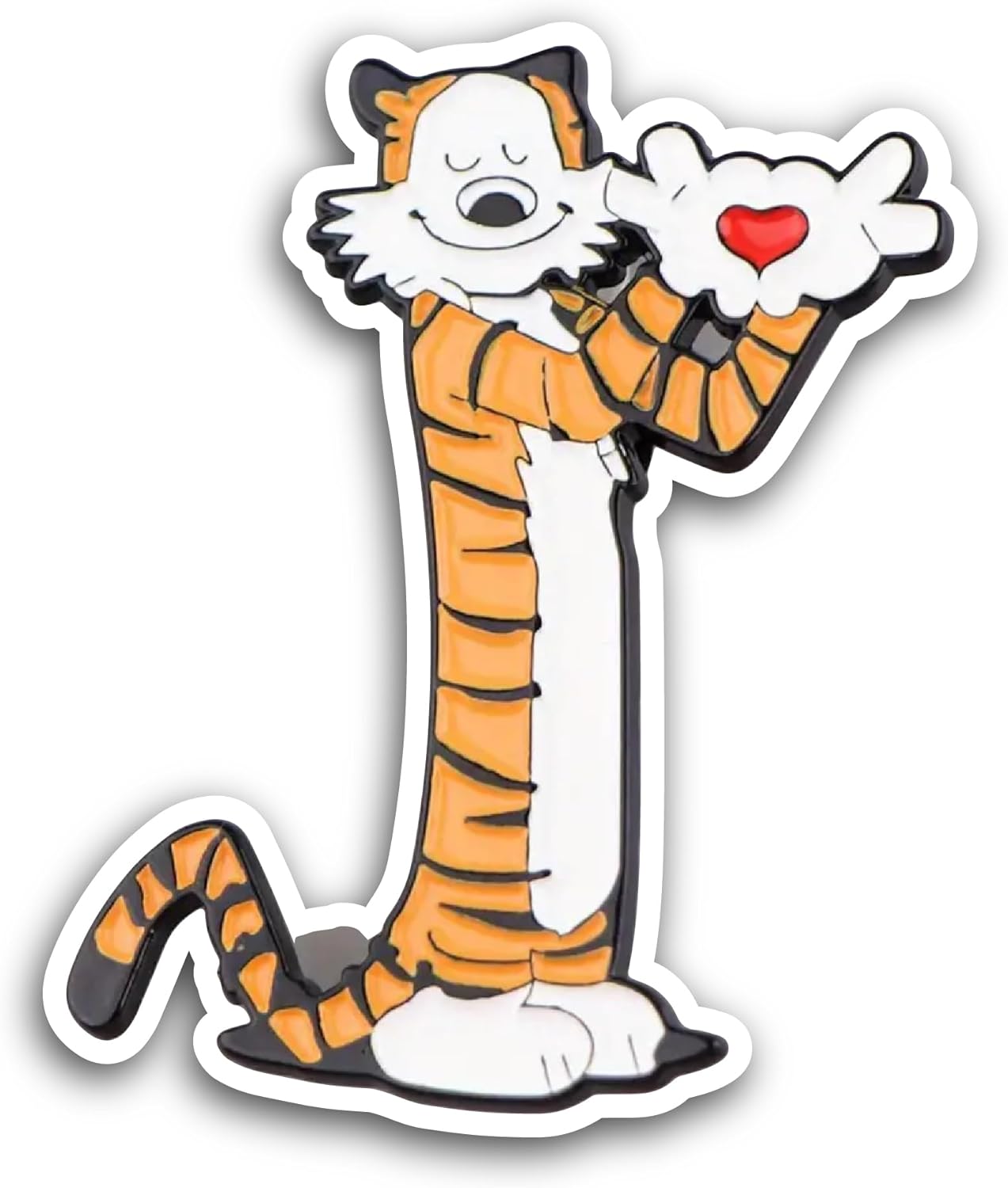 2 (Pieces) 3" and 5" Cute Tiger Sticker, Waterproof Vinyl Decals for Many Purpose Like Cars, Trucks, Laptops, Phones, Windows and More