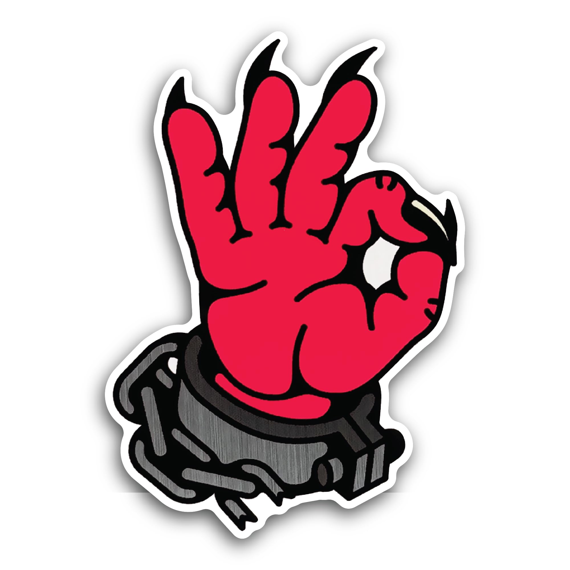 2 (Pieces) 2" and 3" Cartoon Strongman Carrying a Large Sack Sticker, Waterproof Vinyl Decals for Ma