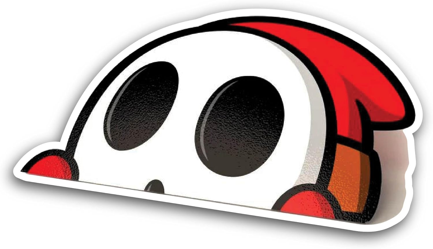 2 (Pieces) 3" and 5" Peeking Sticker, Waterproof Vinyl Decals for Many Purpose Like Cars, Trucks, Laptops, Phones, Windows and More