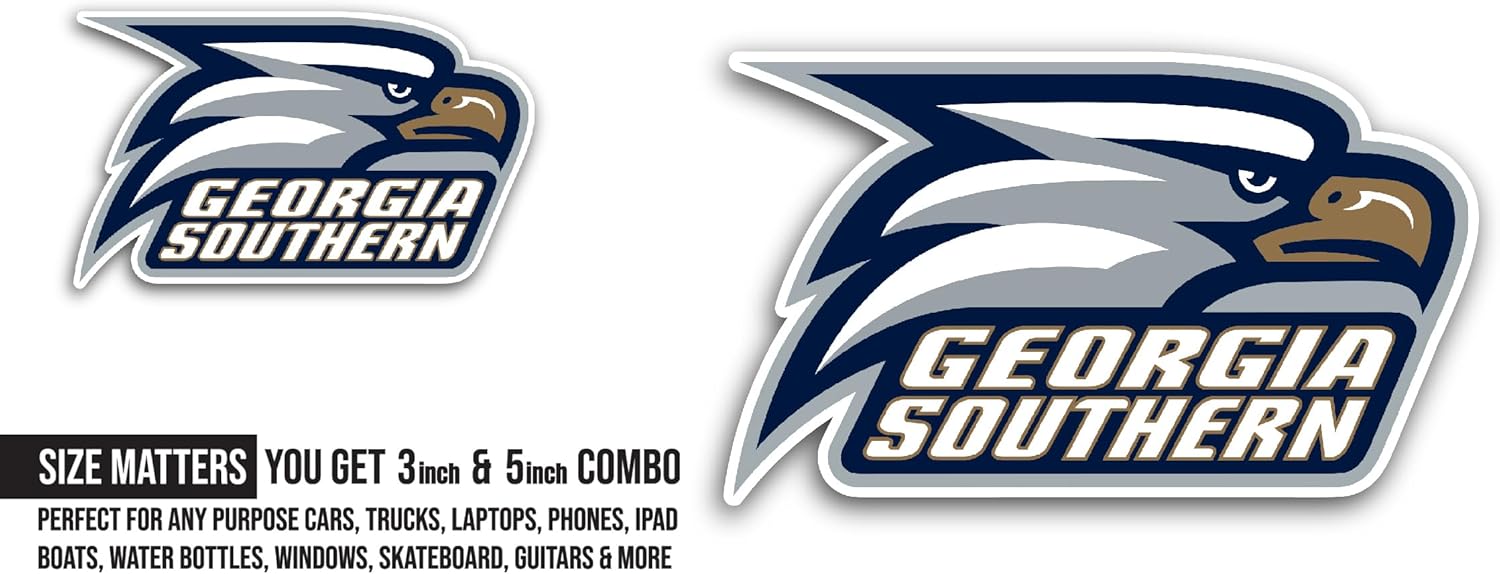 2 (Pieces) 3" and 5" Georgia S0uthern Sticker, Waterproof Vinyl Decals for Many Purpose Like Cars, Trucks, Laptops, Phones, Windows and More