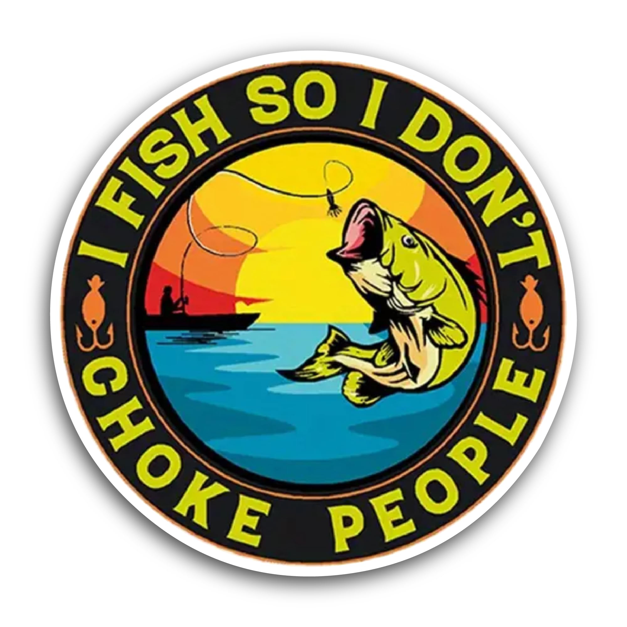 2 (Pieces) 3" and 5" Mother I Love You Sticker, Waterproof Vinyl Decals for Many Purpose Like Cars, 