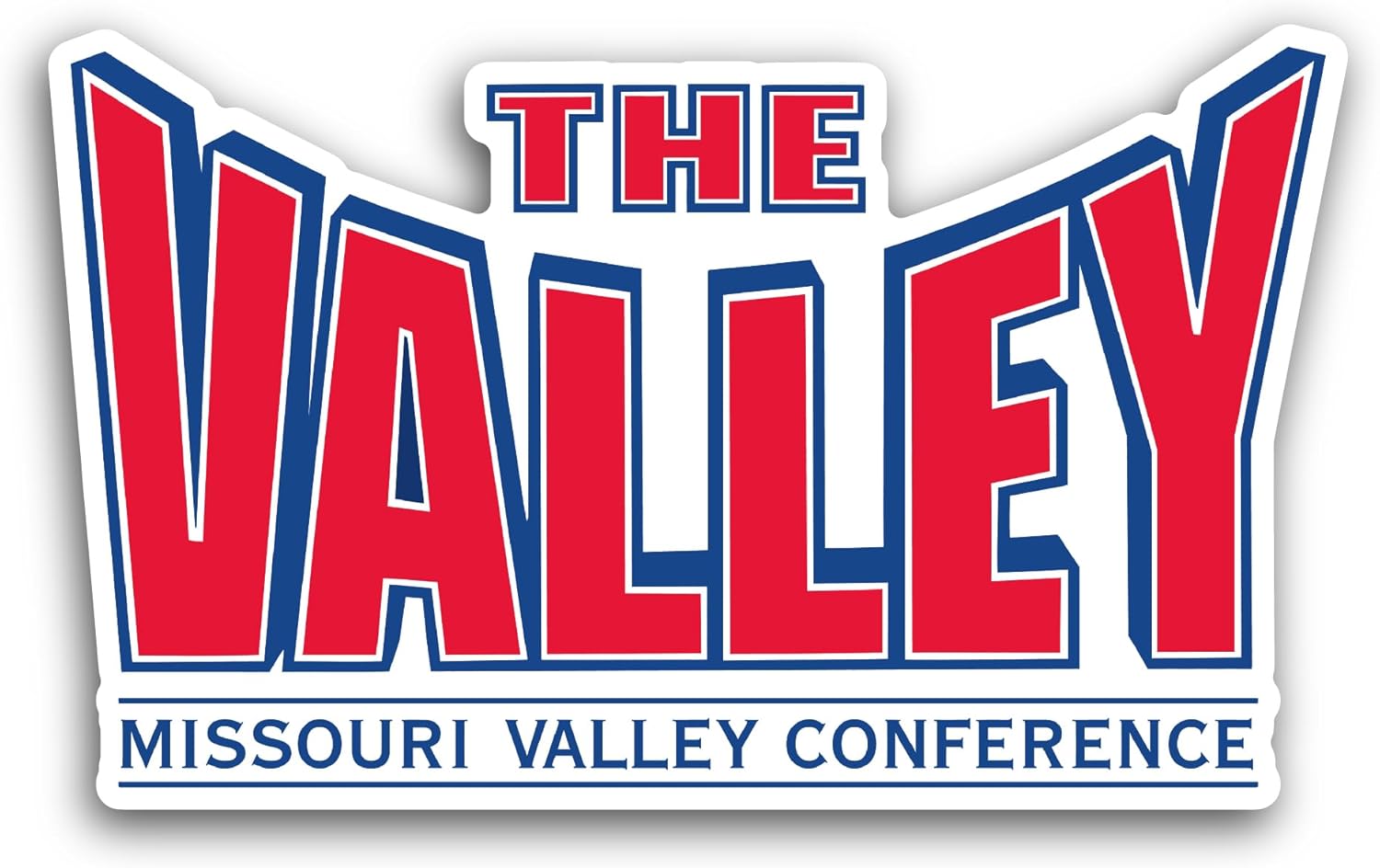 2 (Pieces) 3" and 5" Missouri Valley C0nference Sticker, Waterproof Vinyl Decals for Many Purpose Like Cars, Trucks, Laptops, Phones, Windows and More