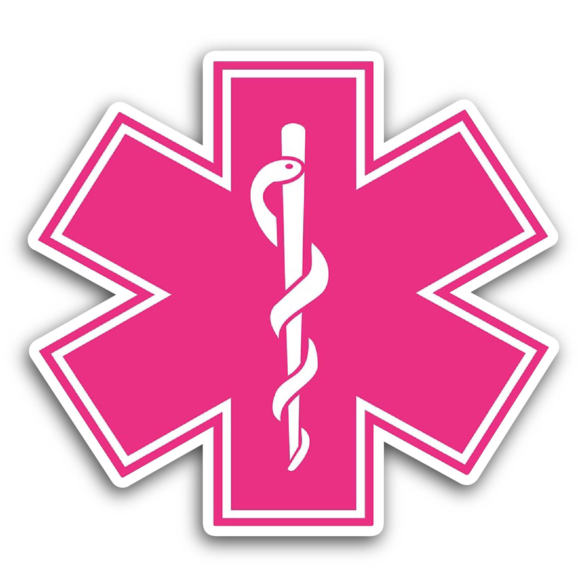 2 (Pieces) 3" and 5" Cartoon Women in Behind Sticker, Waterproof Vinyl Decals for Many Purpose Like 