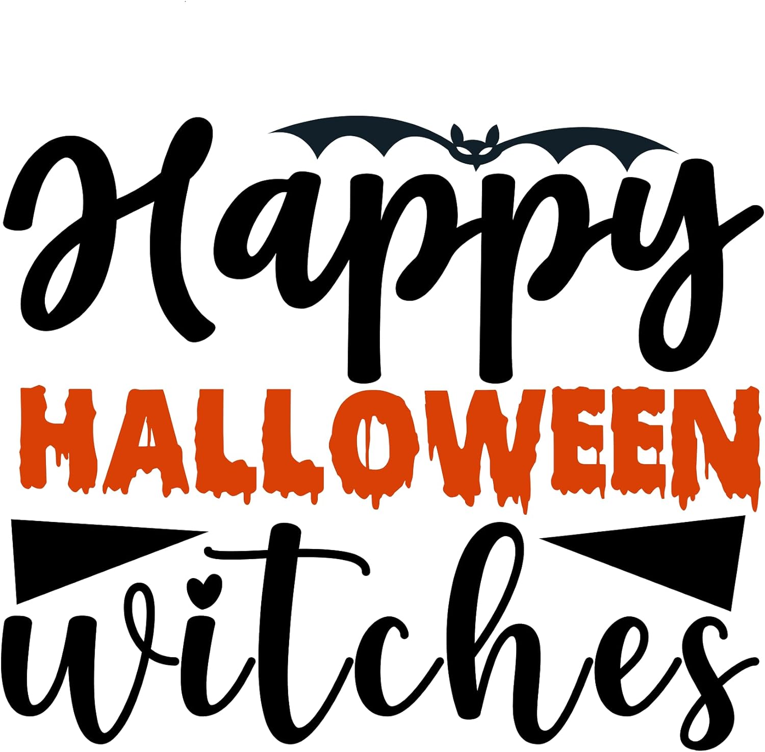 Inspirational Quote Happy Halloween Witches Motivational Sticker Vinyl Decal Motivation Stickers- 5" Vinyl Sticker Waterproof
