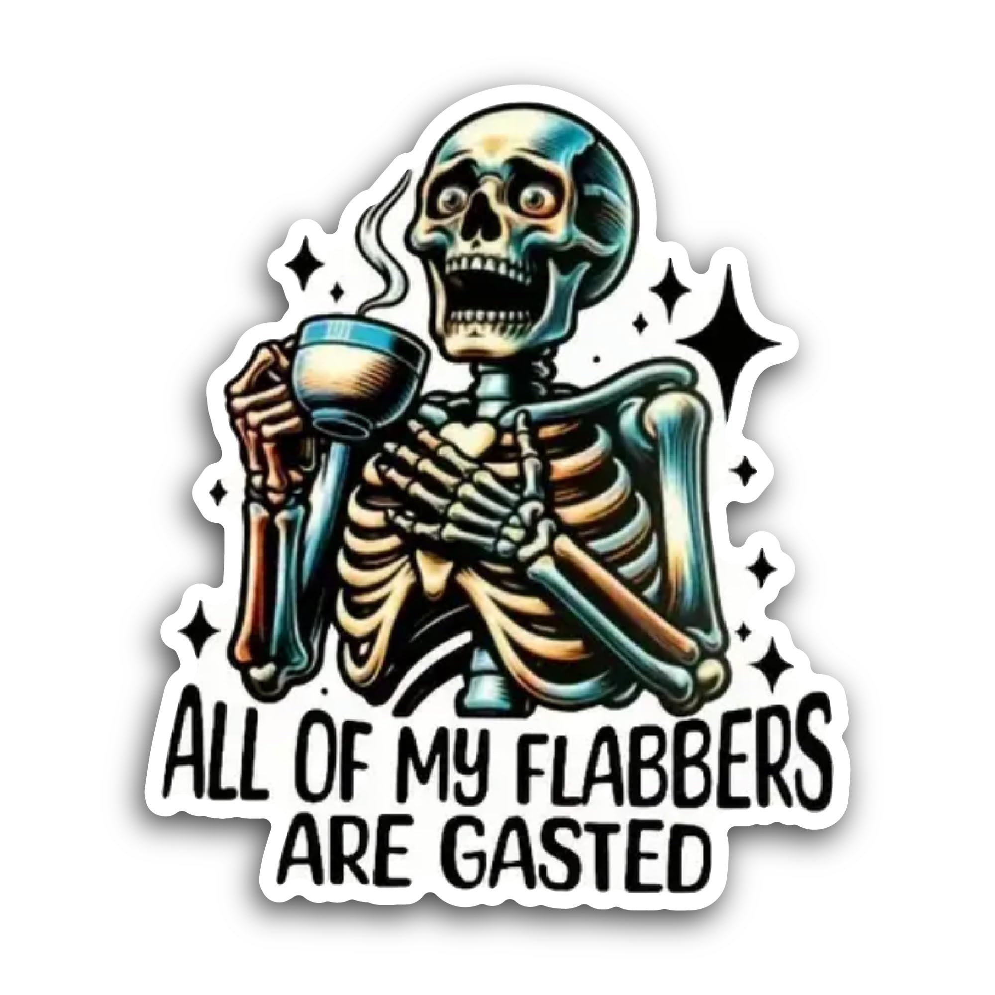 2 (Pieces) 3" and 5" L0s Gat0s Herm@nos Sticker, Waterproof Vinyl Decals for Many Purpose Like Cars,