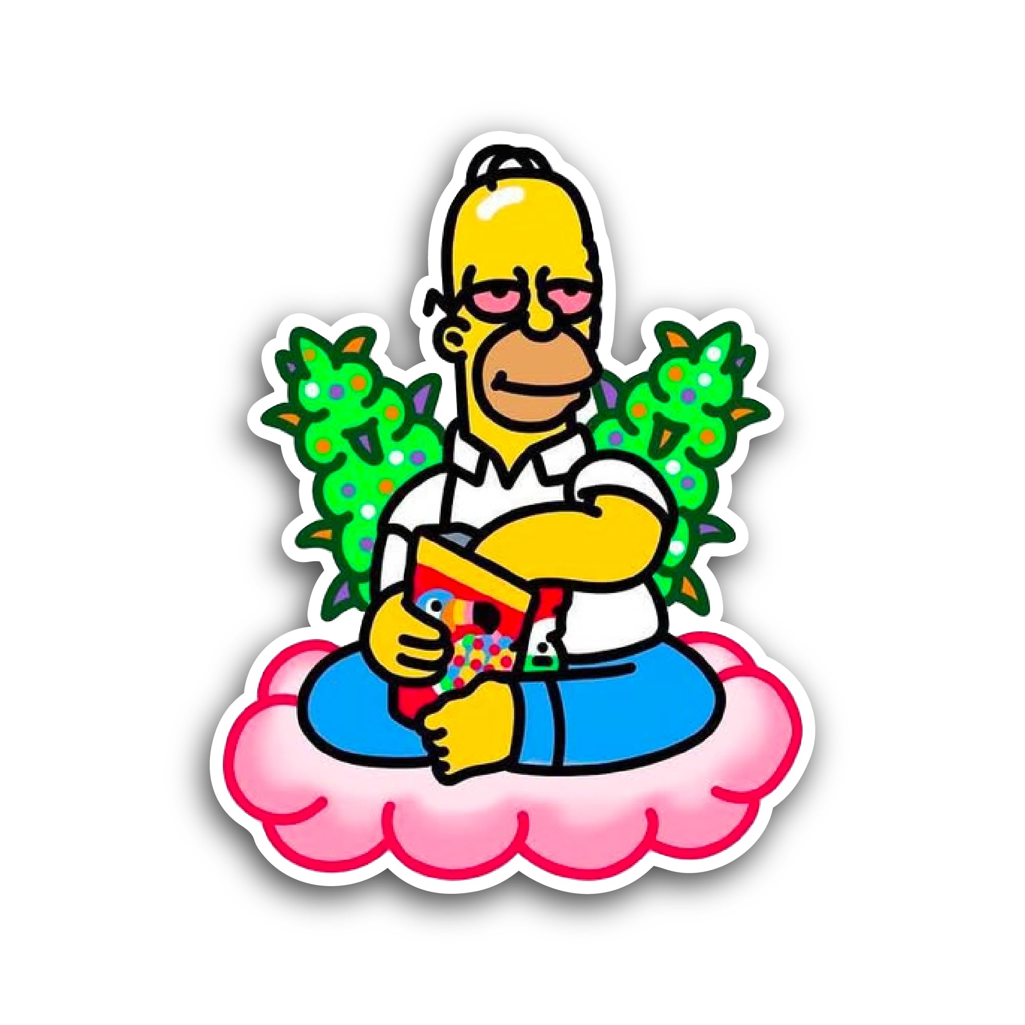 2 (Pieces) 3" and 5" Sliced red Tomatoes with Pizza Sticker, Waterproof Vinyl Decals for Many Purpos