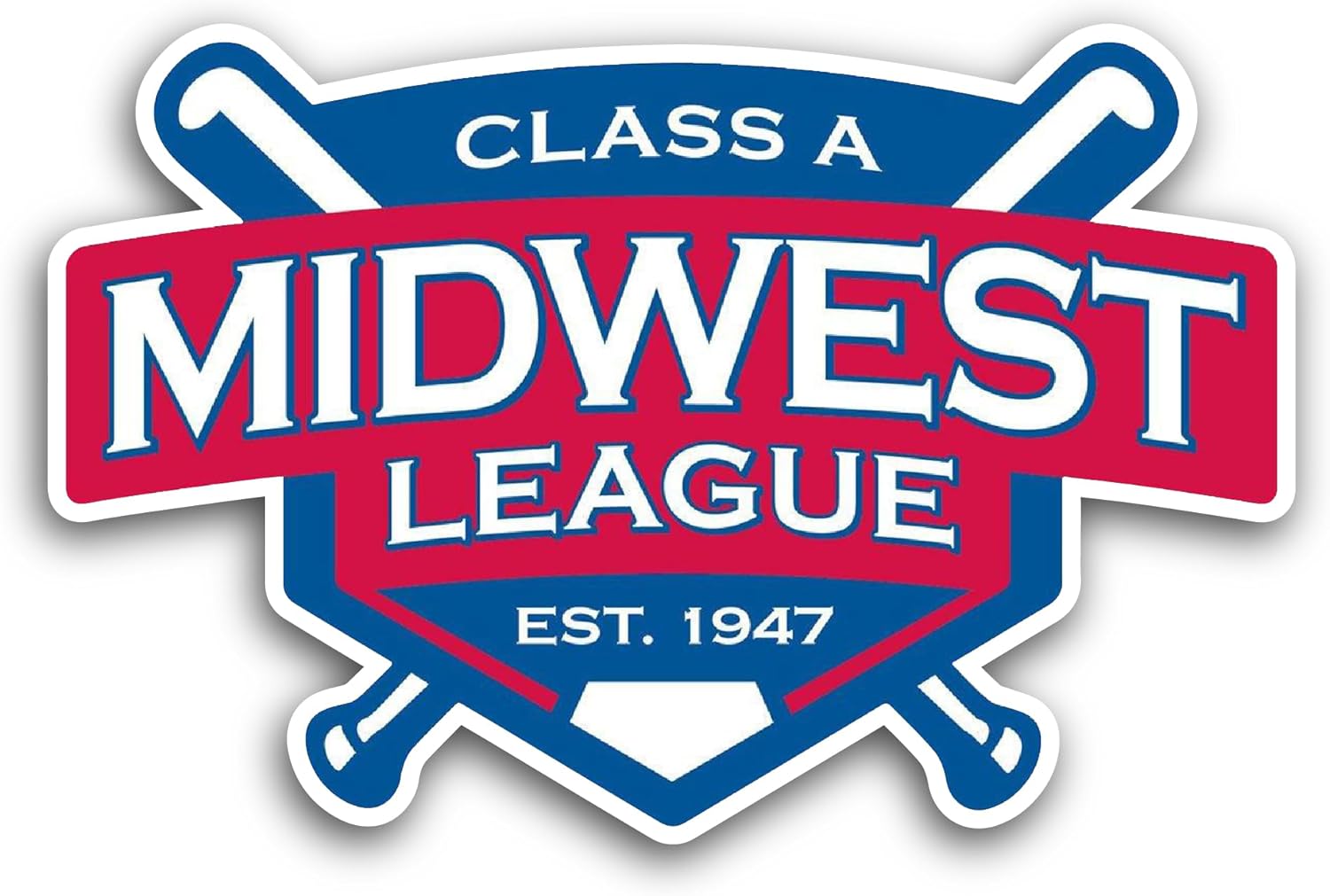 2 (Pieces) 3" and 5" Midwest L3ague Sticker, Waterproof Vinyl Decals for Many Purpose Like Cars, Trucks, Laptops, Phones, Windows and More