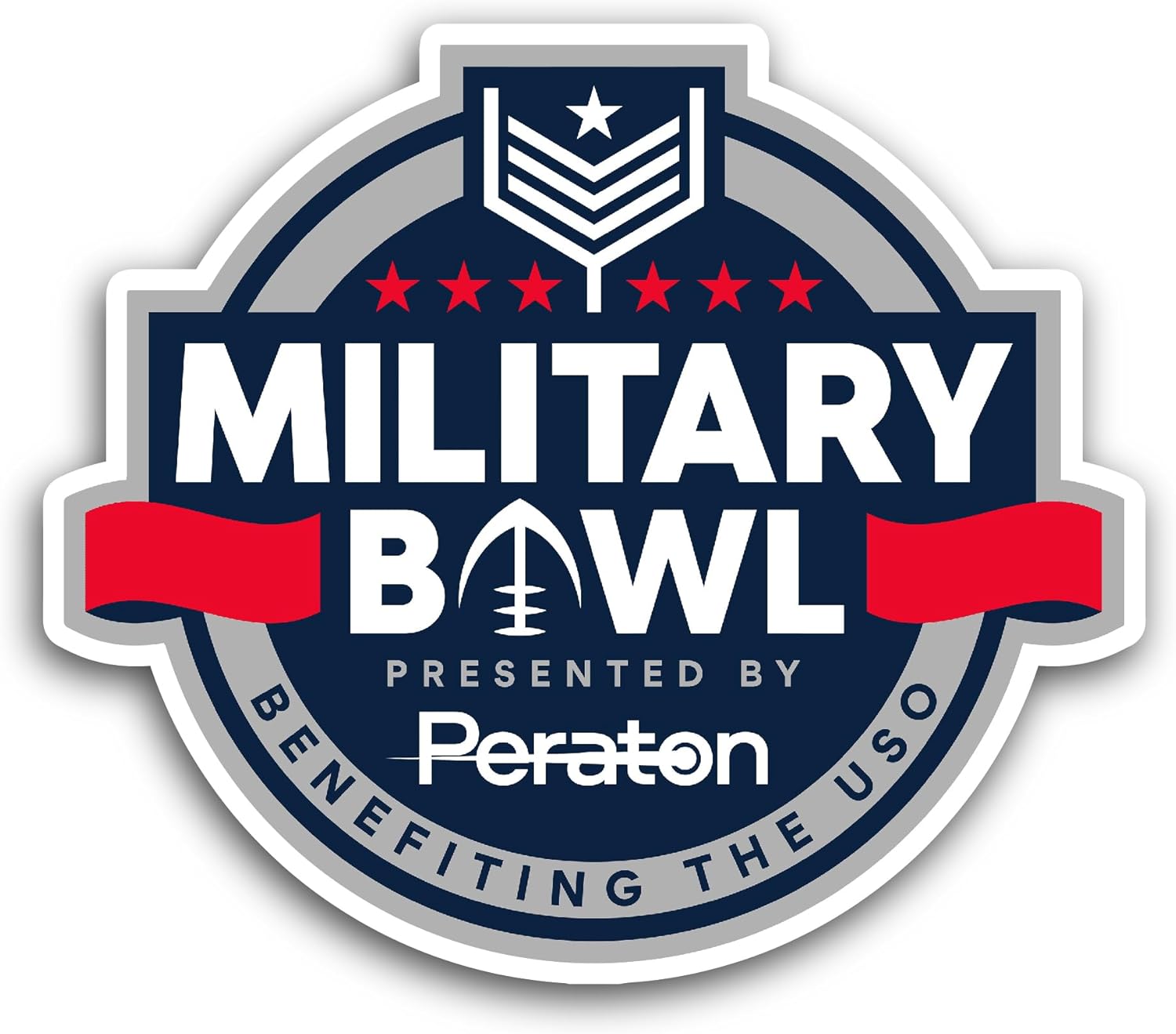 2 (Pieces) 3" and 5" Military B0wl Sticker, Waterproof Vinyl Decals for Many Purpose Like Cars, Trucks, Laptops, Phones, Windows and More