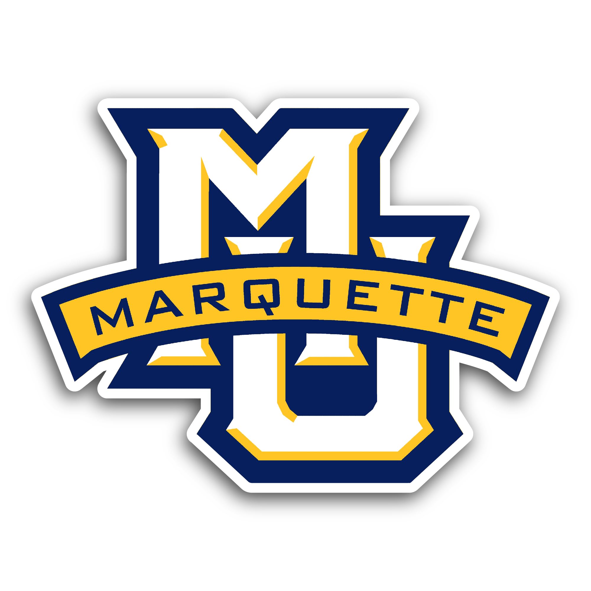 2 (Pieces) 3" and 5" Marquette Sticker, Waterproof Vinyl Decals for Many Purpose Like Cars, Trucks, 