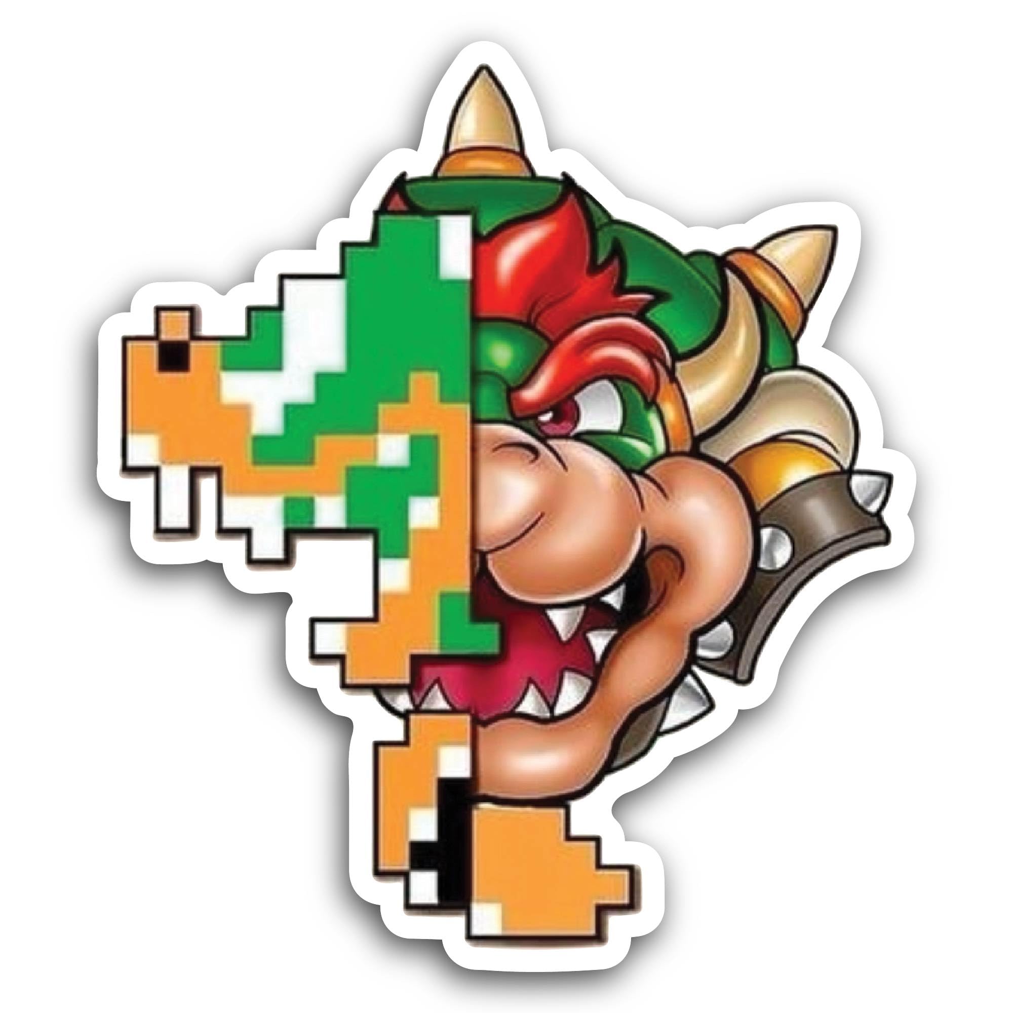 2 (Pieces) 3" and 5" Video Game Character Sticker, Waterproof Vinyl Decals for Many Purpose Like Car