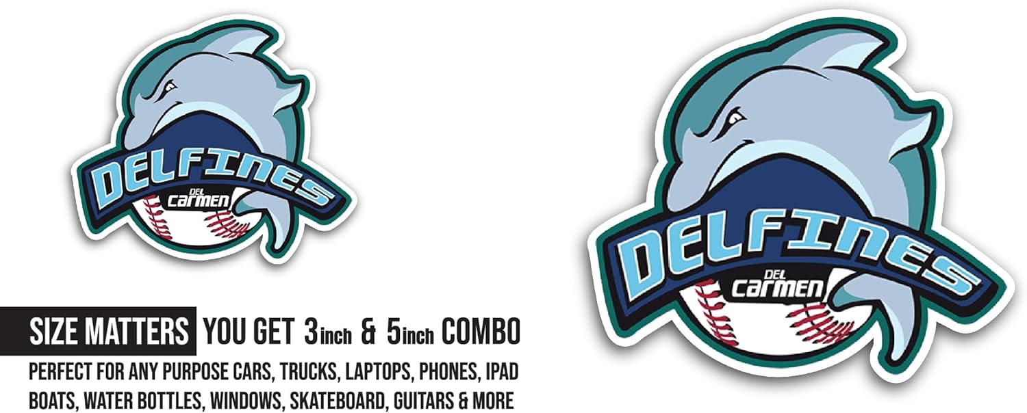 2 (Pieces) 3" and 5" Delf1nes Logo Sticker, Waterproof Vinyl Decals for Many Purpose Like Cars, Trucks, Laptops, Phones, Windows and More
