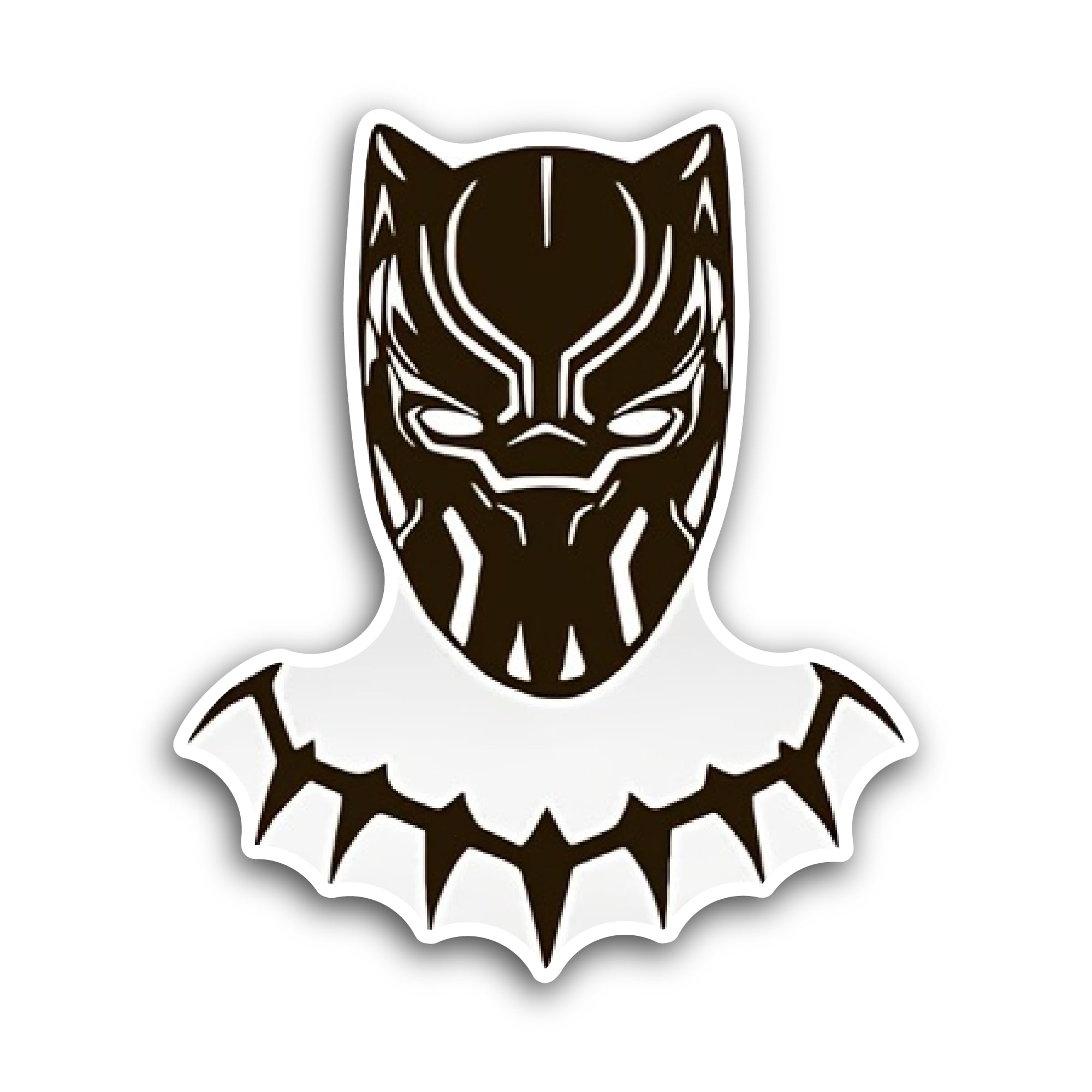 2 (Pieces) 3" and 5" Black Panther Cartoon Sticker, Waterproof Vinyl Decals for Many Purpose Like Ca