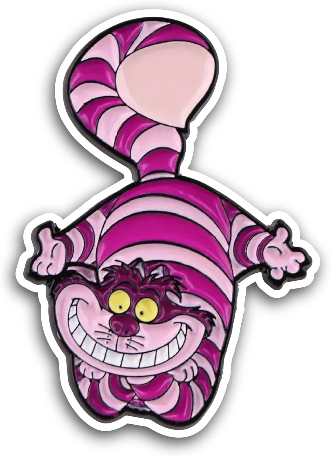 2 (Pieces) 3" and 5" Purple Cat Sticker, Waterproof Vinyl Decals for Many Purpose Like Cars, Trucks, Laptops, Phones, Windows and More