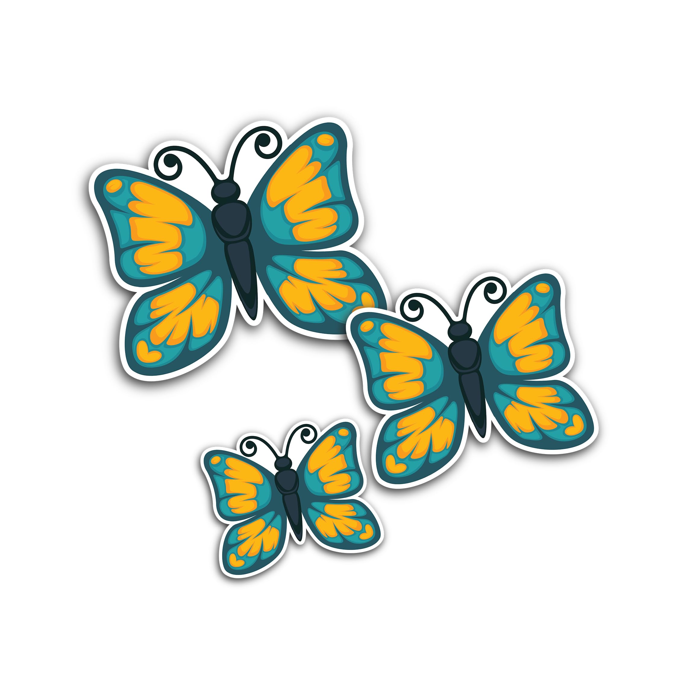 2 (Pieces) 3" and 5" I Love My EF Text Sticker, Waterproof Vinyl Decals for Many Purpose Like Cars, 