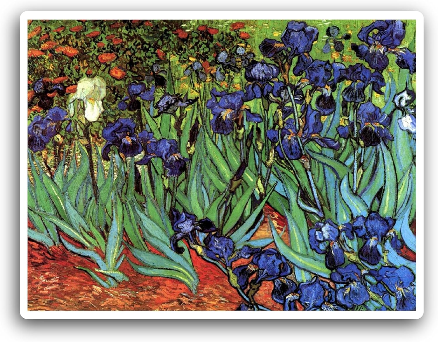 2 (Pieces) 3" and 5" Flowers Art Sticker, Waterproof Vinyl Decals for Many Purpose Like Cars, Trucks, Laptops, Phones, Windows and More