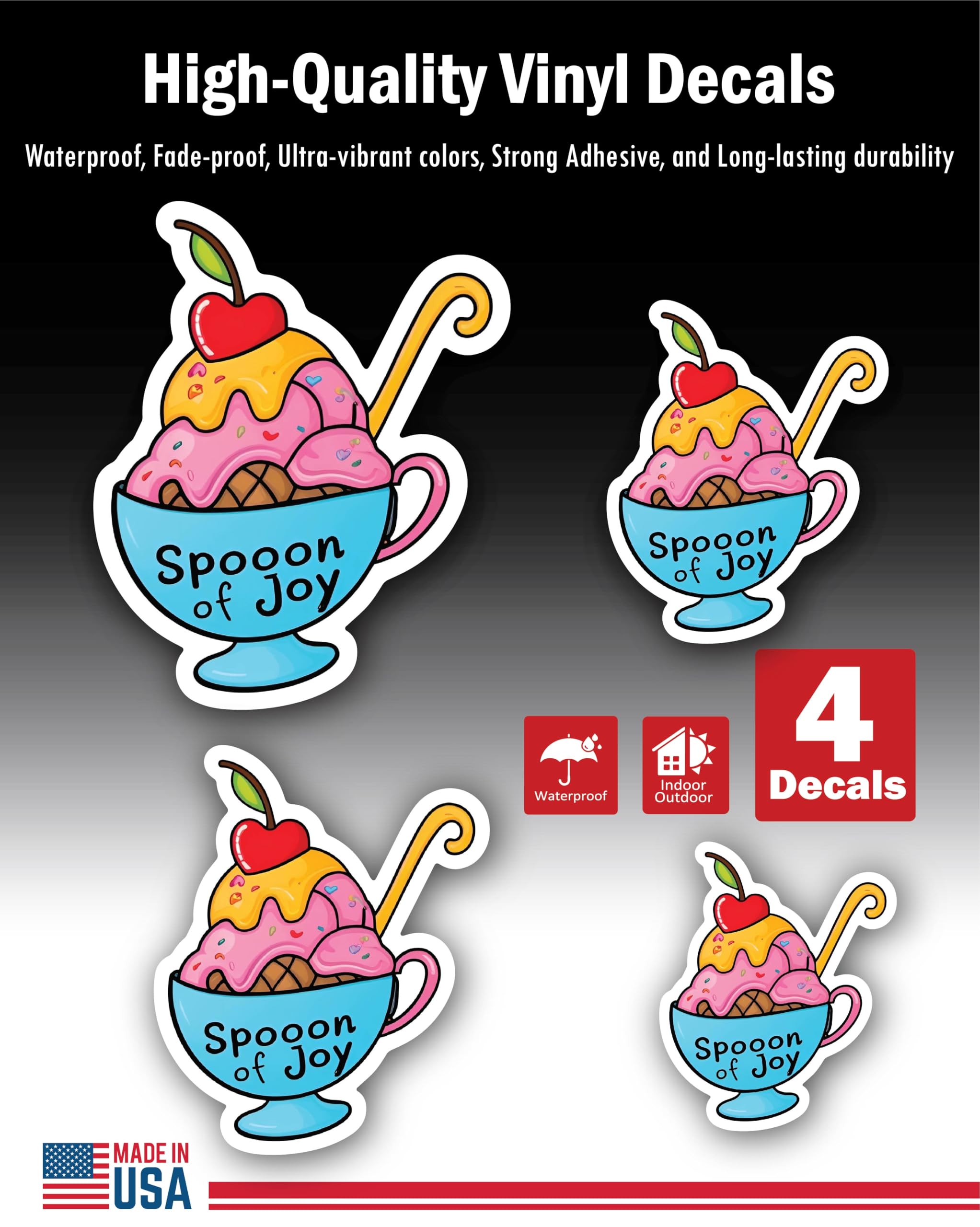 2 (Pieces) 3" and 5" Stickers n Decals Flawless - Motivational Sticker Vinyl Decal Sticker, Waterpro