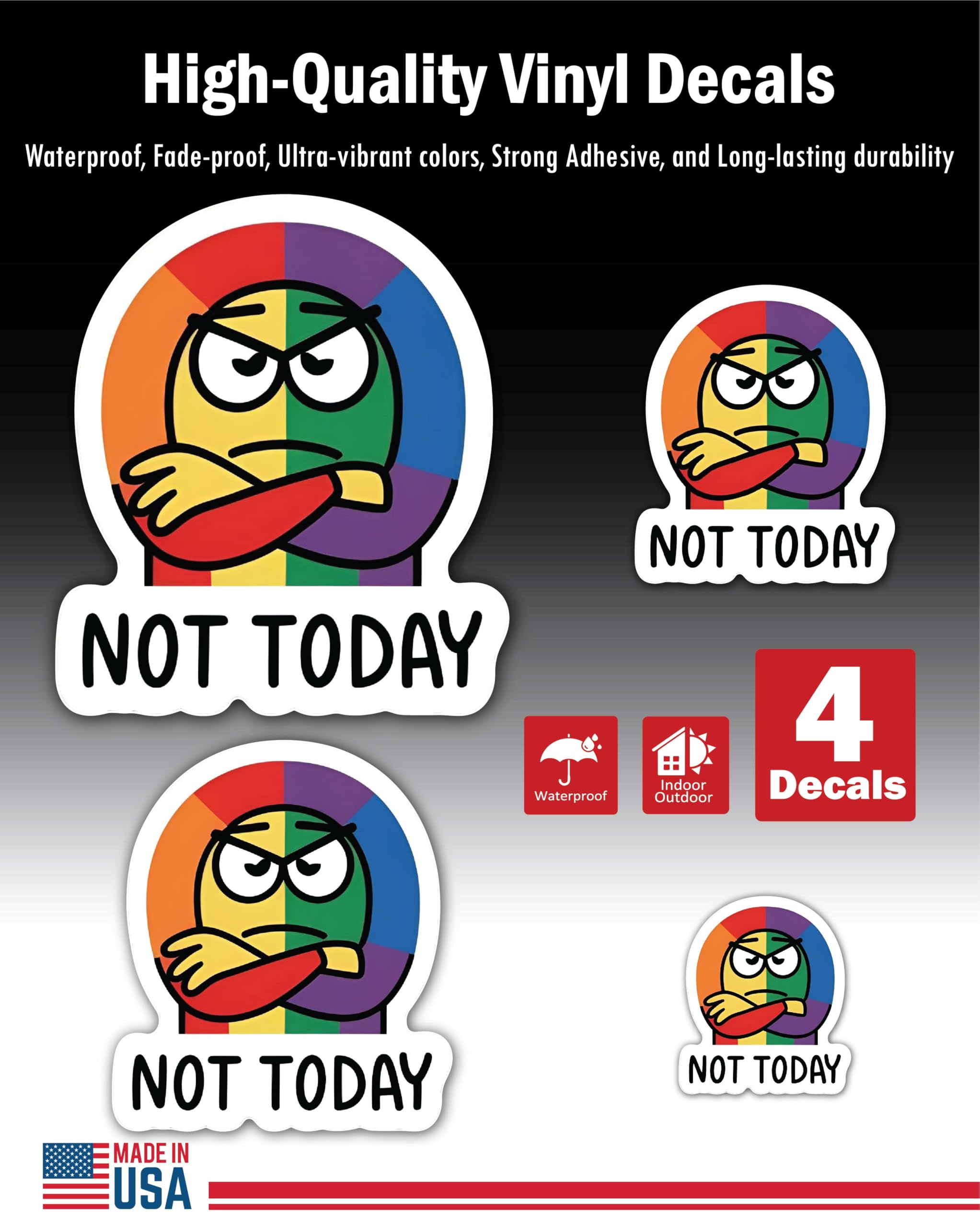 2 (Pieces) 3" and 5" Stickers n Decals No Risk No Magic - Motivational Sticker Vinyl Decal Sticker, 