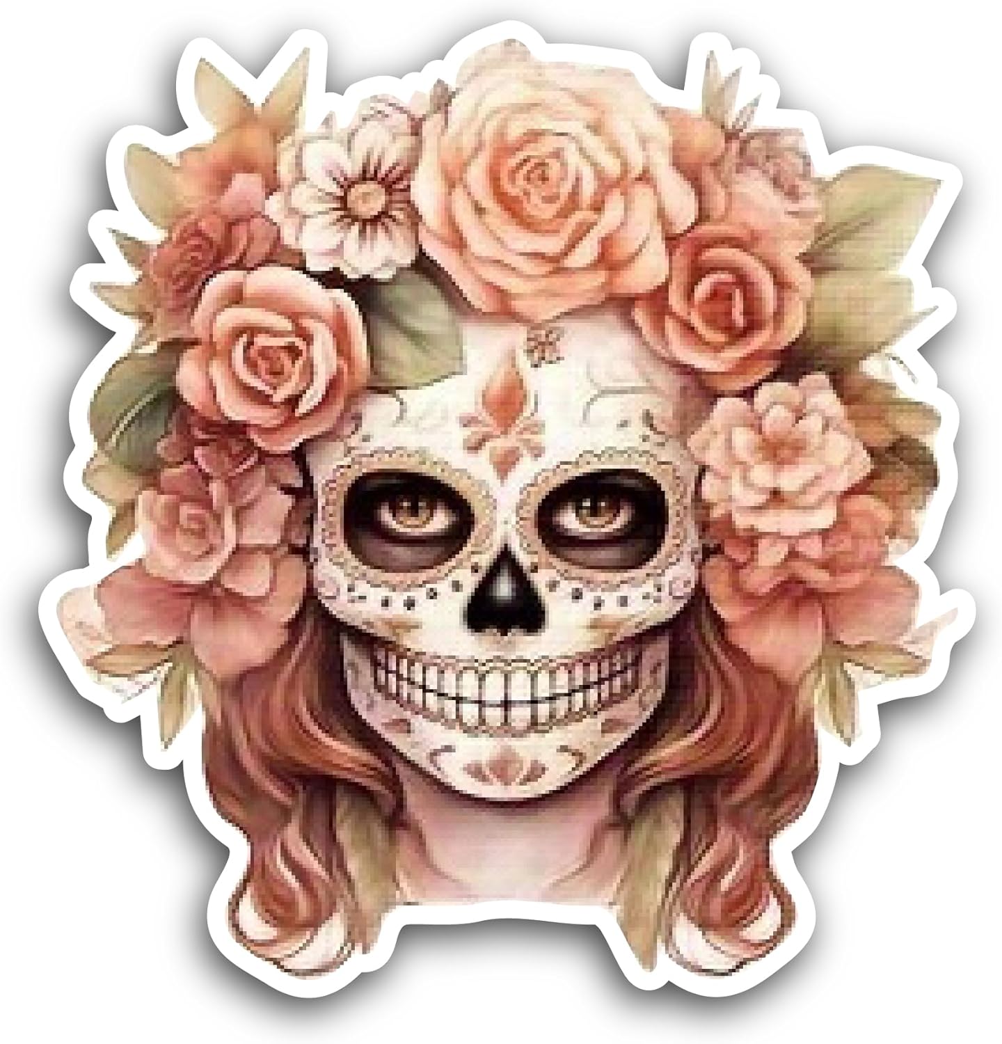 2 (Pieces) 3" and 5" Skullgirl Sticker, Waterproof Vinyl Decals for Many Purpose Like Cars, Trucks, Laptops, Phones, Windows and More