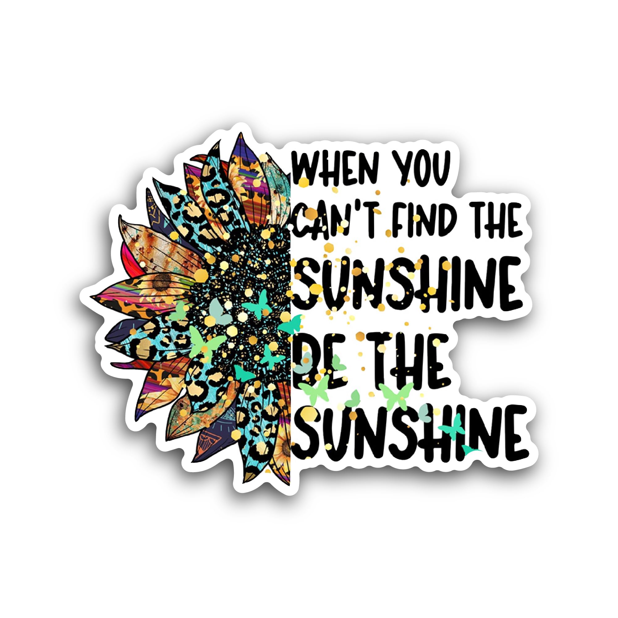 2 (Pieces) 3" and 5" Snowfield Spirit Sticker, Waterproof Vinyl Decals for Many Purpose Like Cars, T