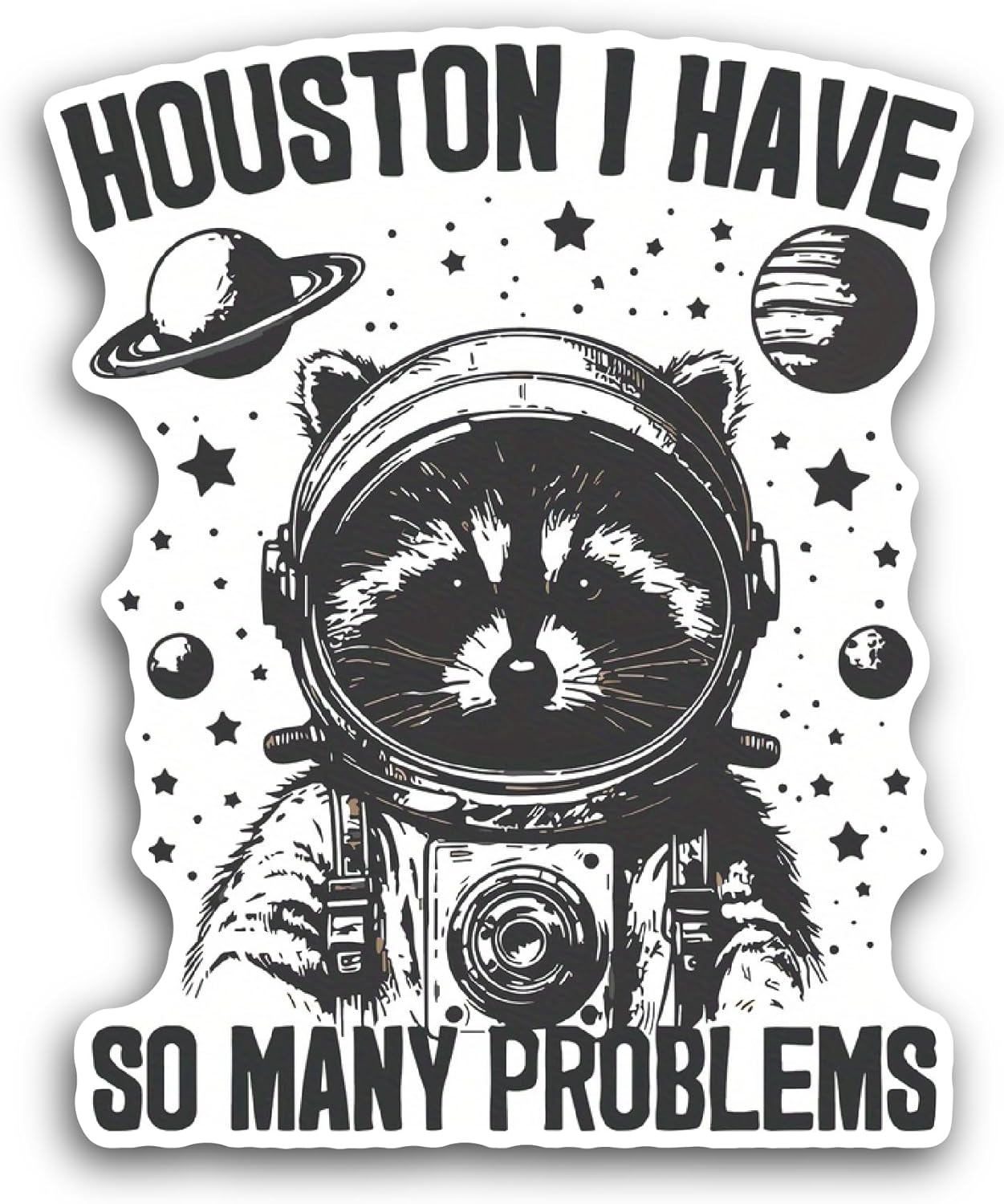 2 (Pieces) 3" and 5" Houston Sticker, Waterproof Vinyl Decals for Many Purpose Like Cars, Trucks, Laptops, Phones, Windows and More