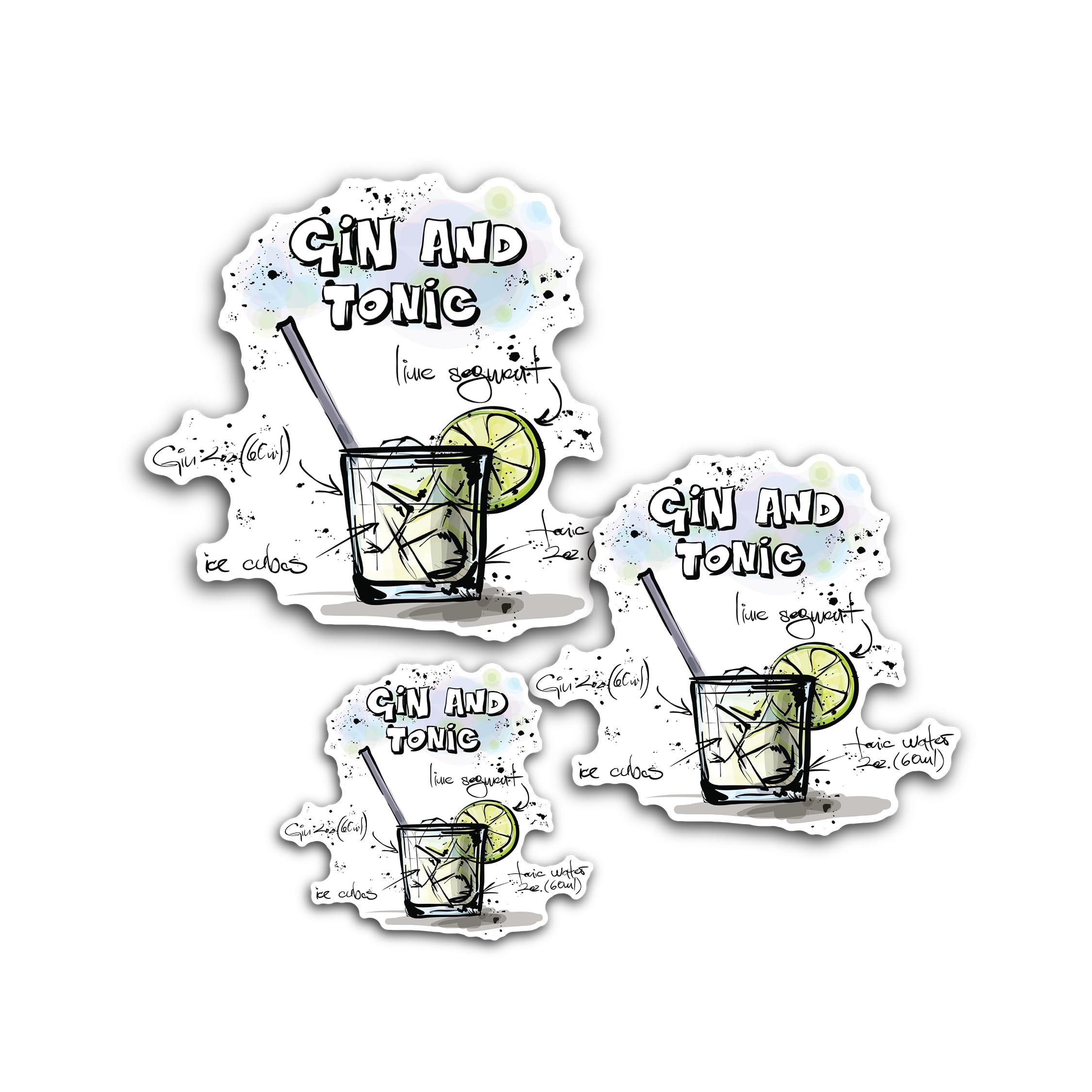 2 (Pieces) 3" and 5" P0rn Sticker, Waterproof Vinyl Decals for Many Purpose Like Cars, Trucks, Lapto