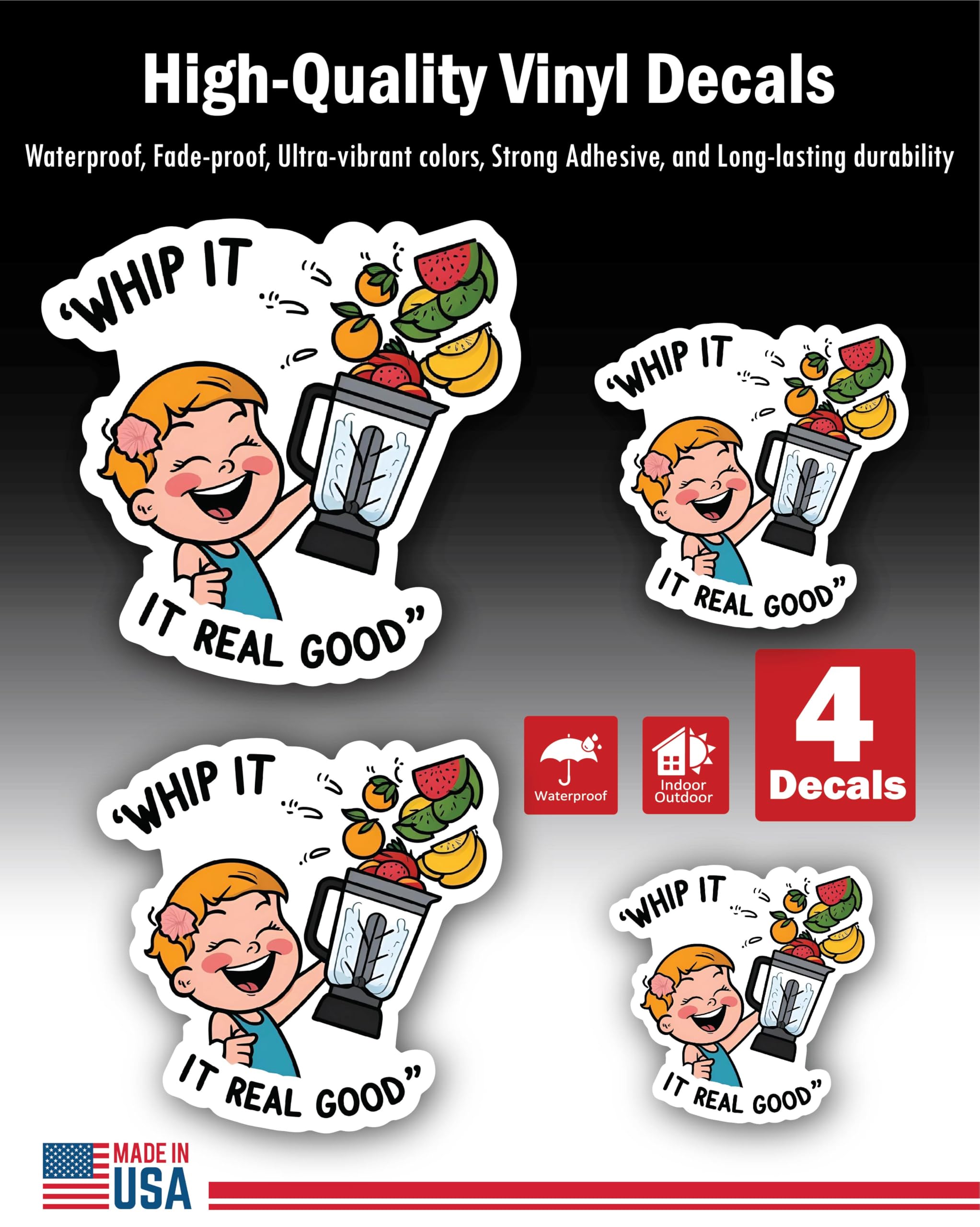2 (Pieces) 3" and 5" Stickers n Decals Punch Today in The Face - Motivational Sticker Vinyl Decal St