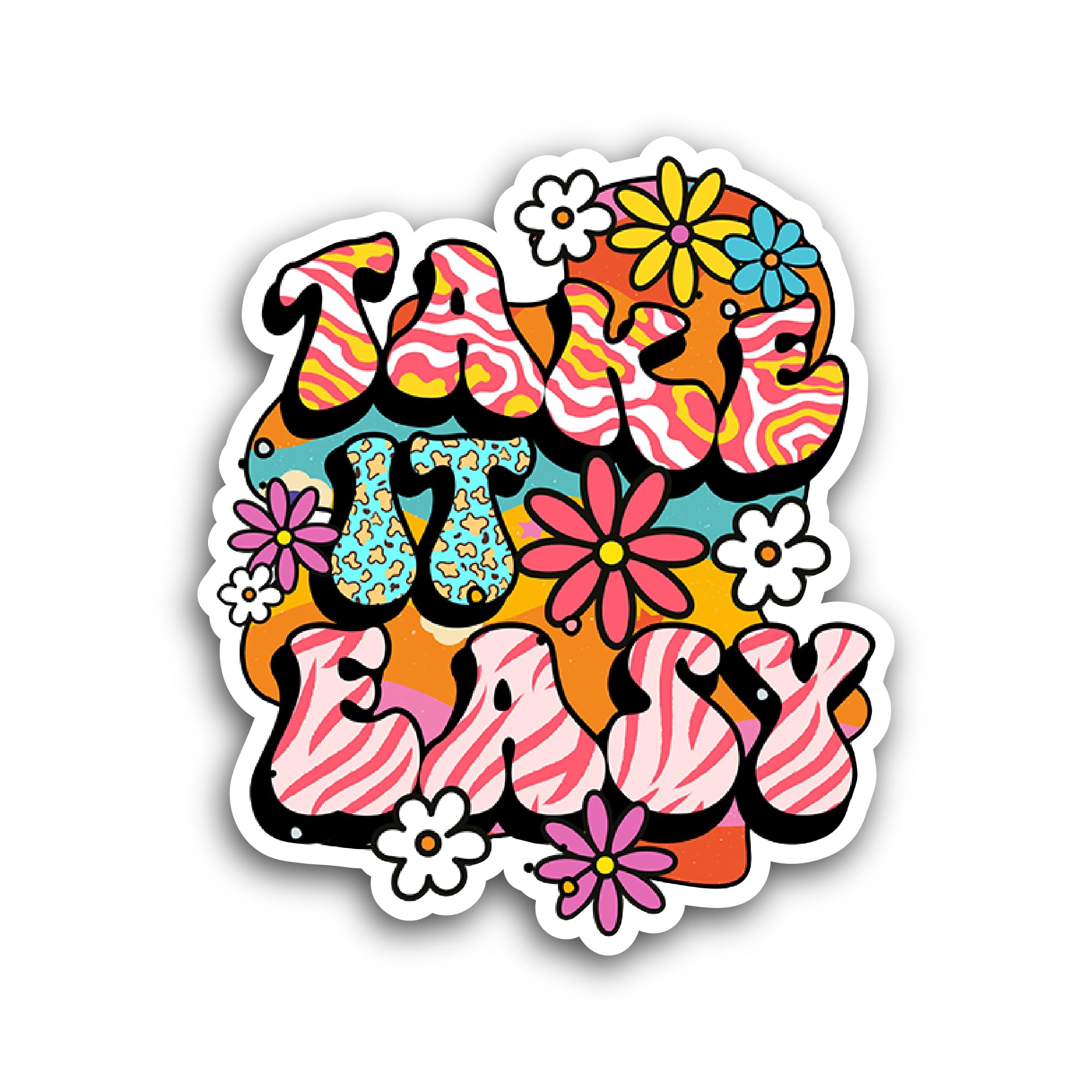 2 (Pieces) 3" and 5" United States God Bless America Sticker, Waterproof Vinyl Decals for Many Purpo