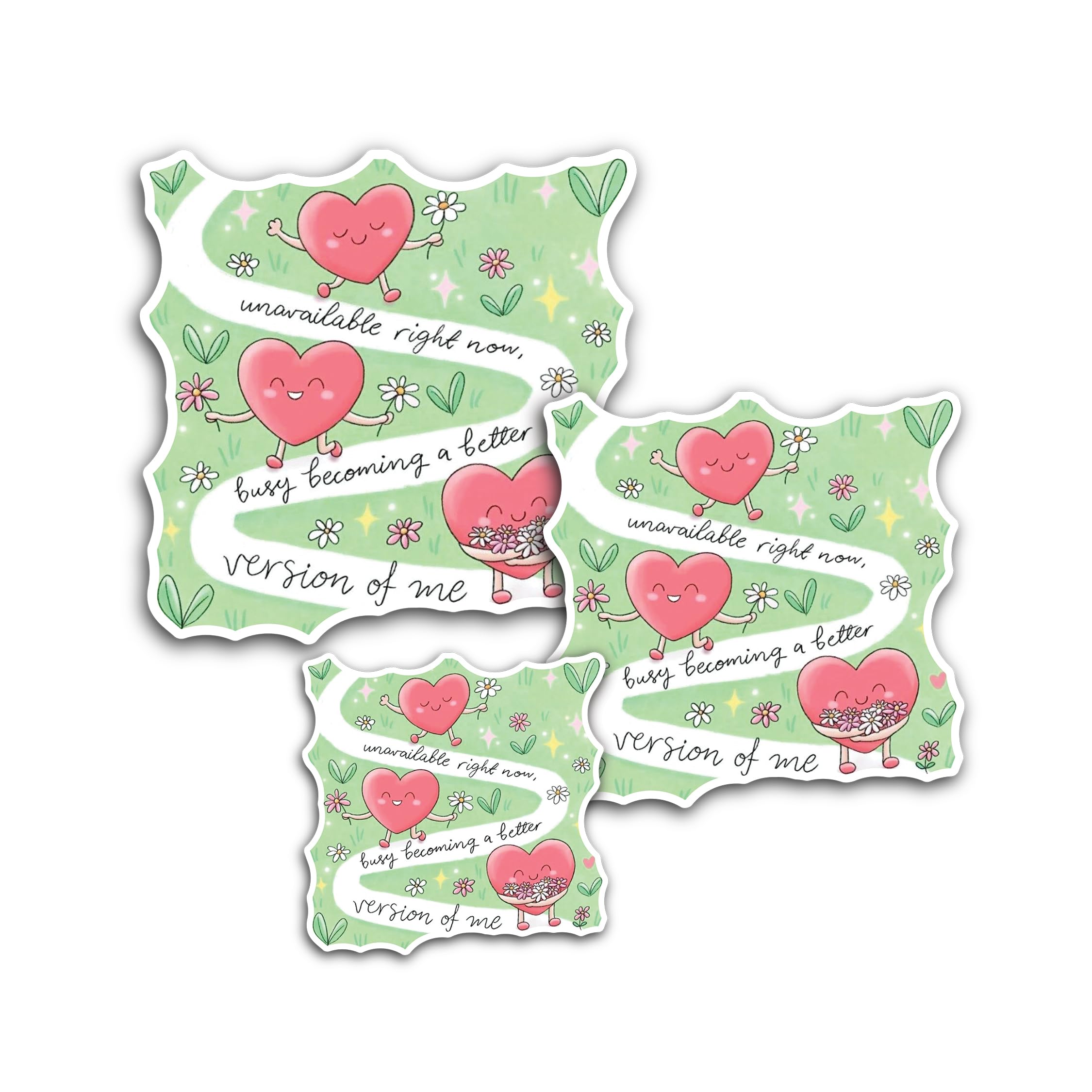 2 (Pieces) 3" and 5" Look But Don't Touch Sticker, Waterproof Vinyl Decals for Many Purpose Like Car