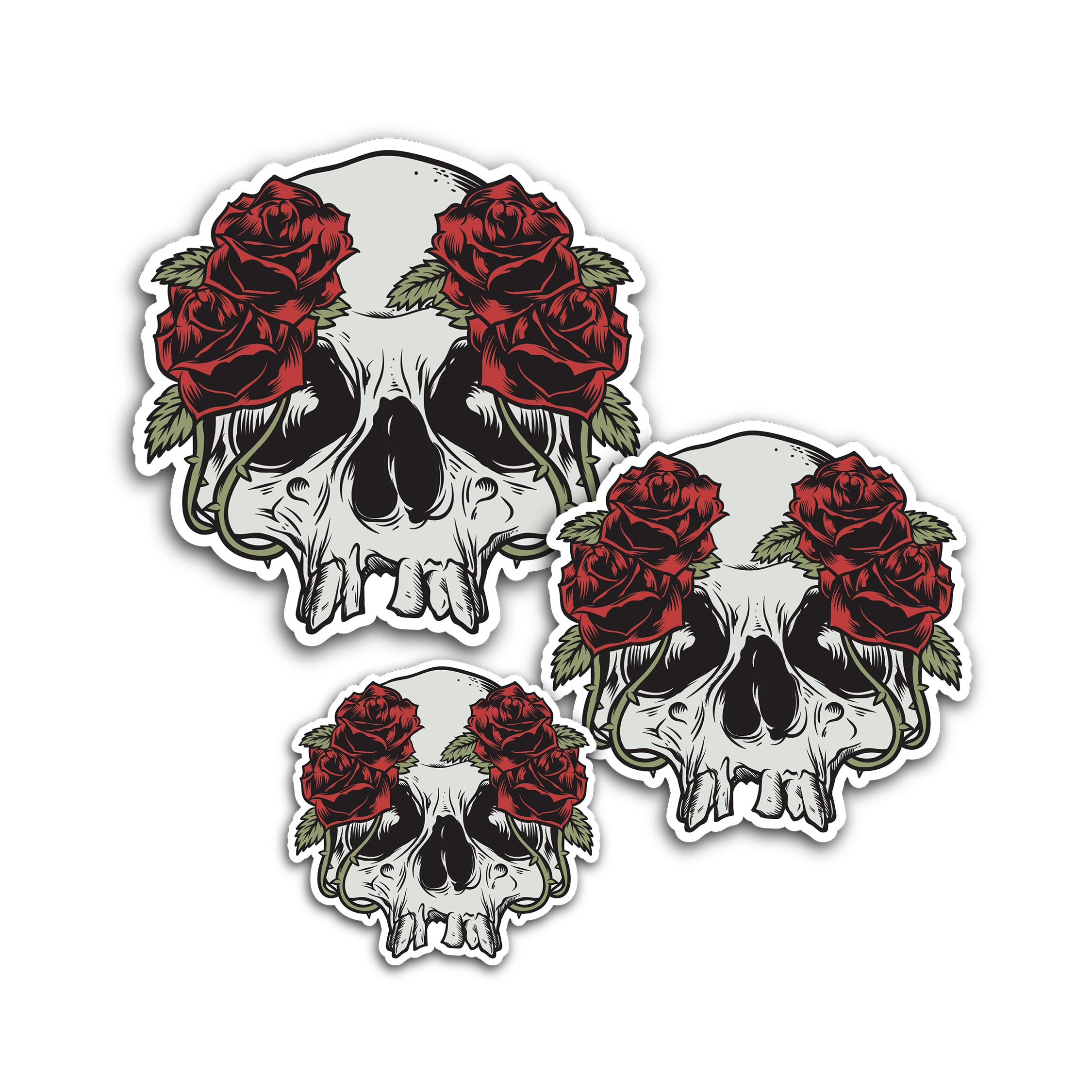 2 (Pieces) 3" and 5" Classic Black Moustache Sticker, Waterproof Vinyl Decals for Many Purpose Like 