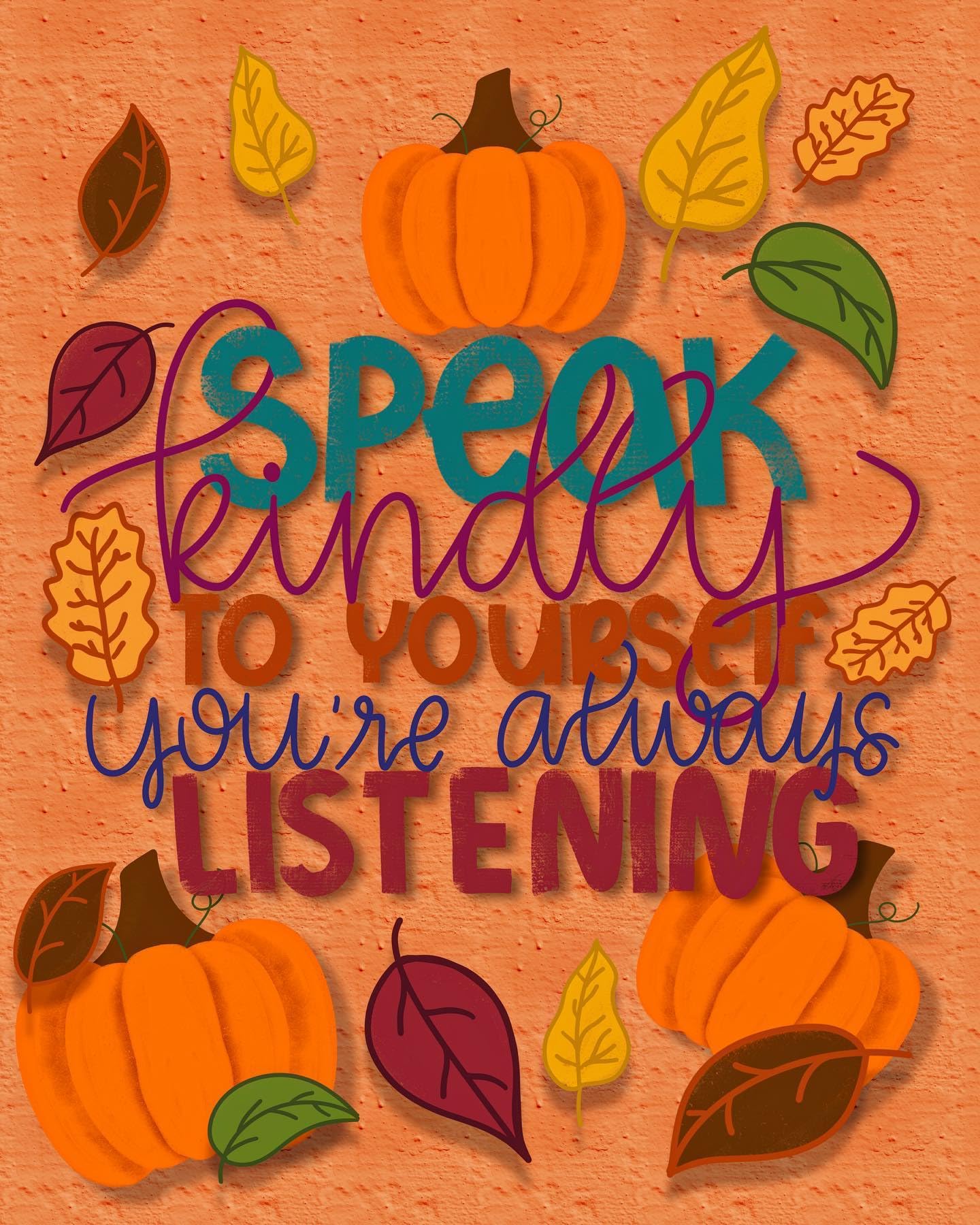 2 (Pieces) 3" and 5" Stickers n Decals Autumn Vibes Rainbow - Motivational Sticker Vinyl Decal Stick