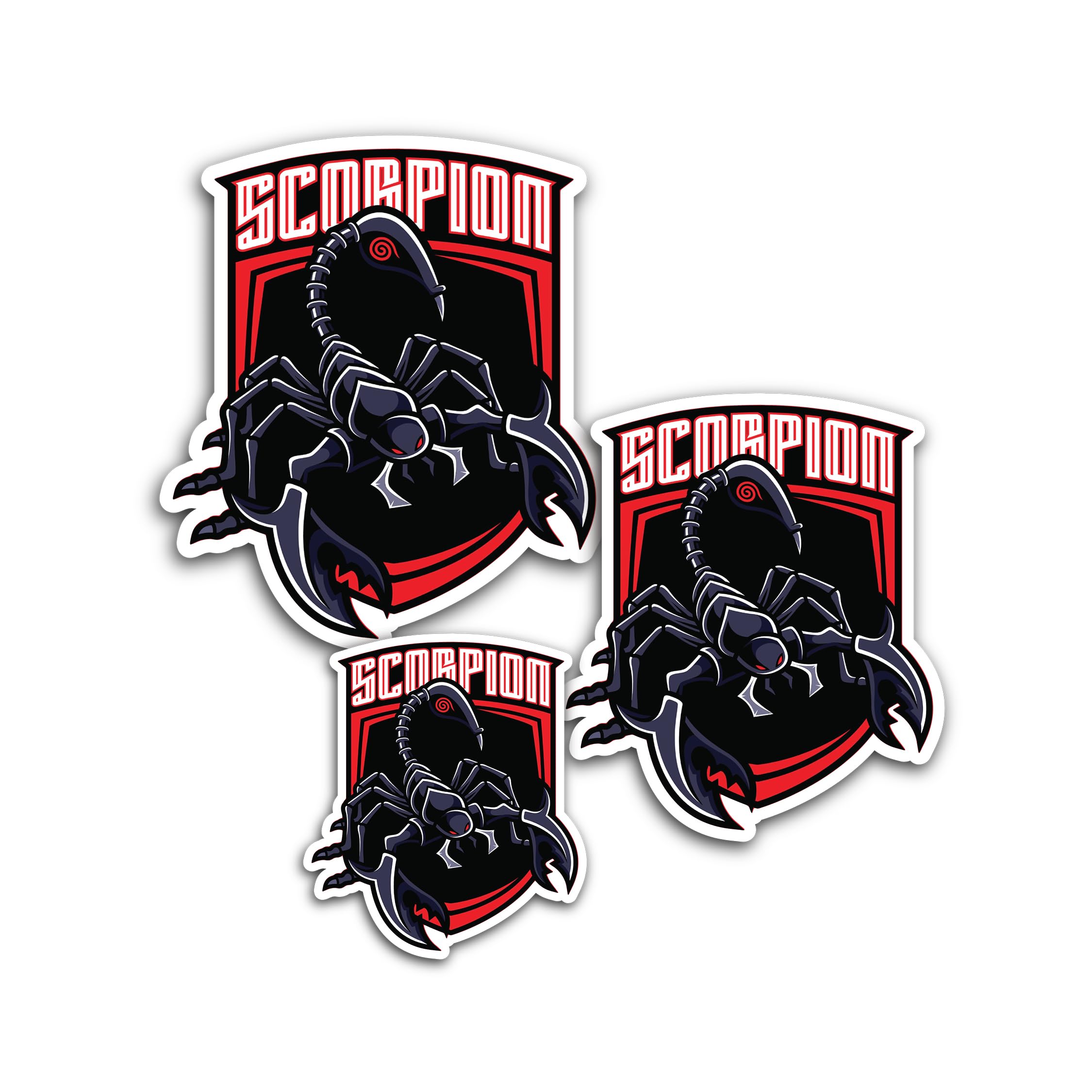 2 (Pieces) 3" and 5" Fuk Dragn3t Angry Pig Shield Sticker, Waterproof Vinyl Decals for Many Purpose 