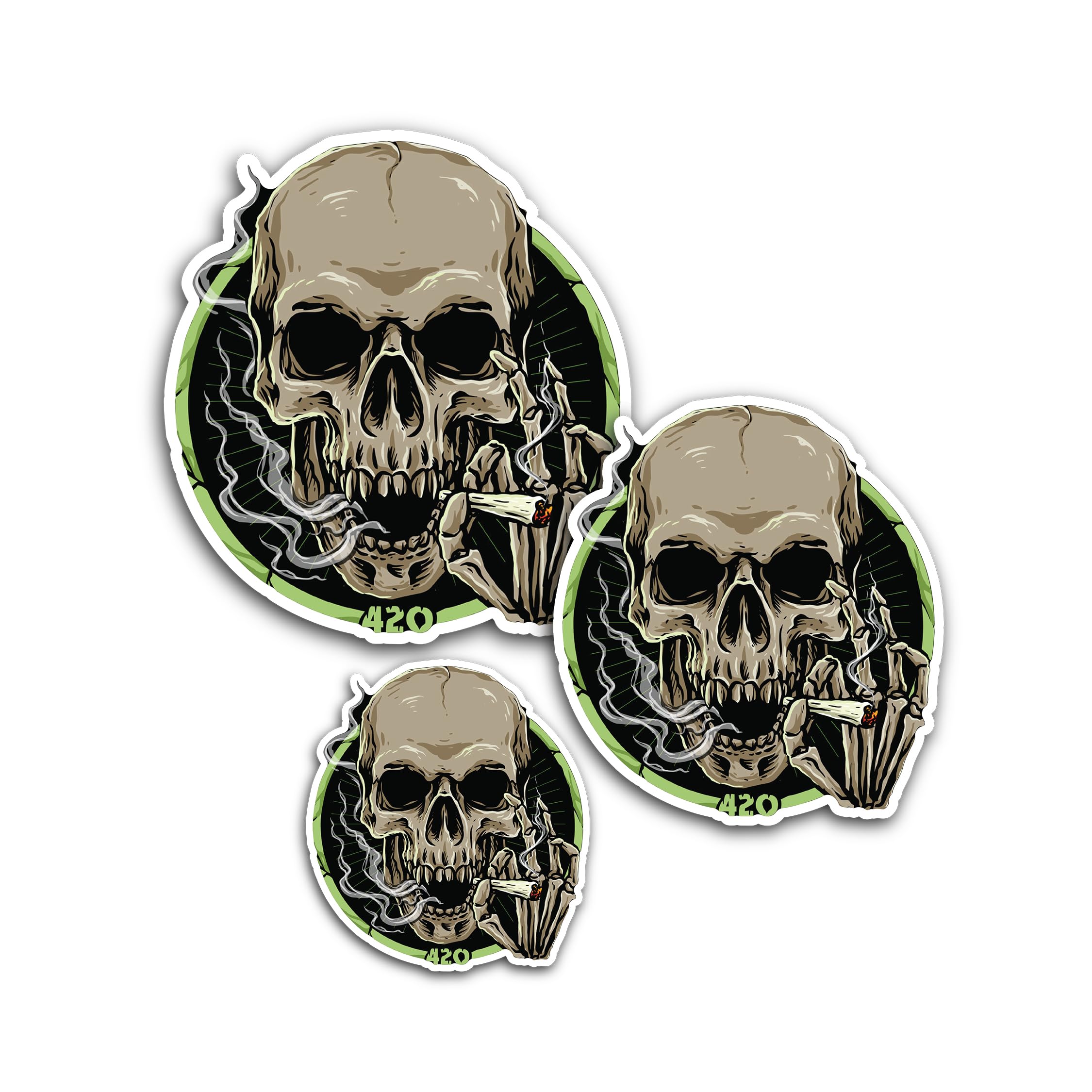 2 (Pieces) 3" and 5" Static Suspension Sticker, Waterproof Vinyl Decals for Many Purpose Like Cars, 