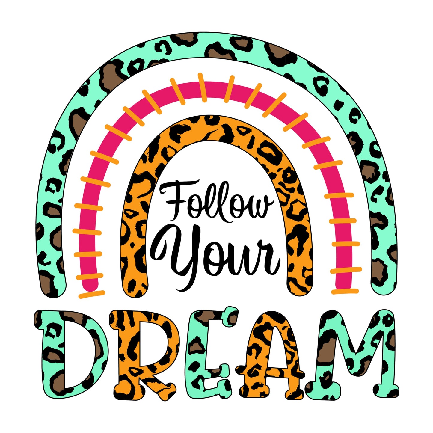 Inspirational Quote "Follow Your Dream" Motivational Sticker Vinyl Decal Motivation Stickers- 5" Vinyl Sticker Waterproof