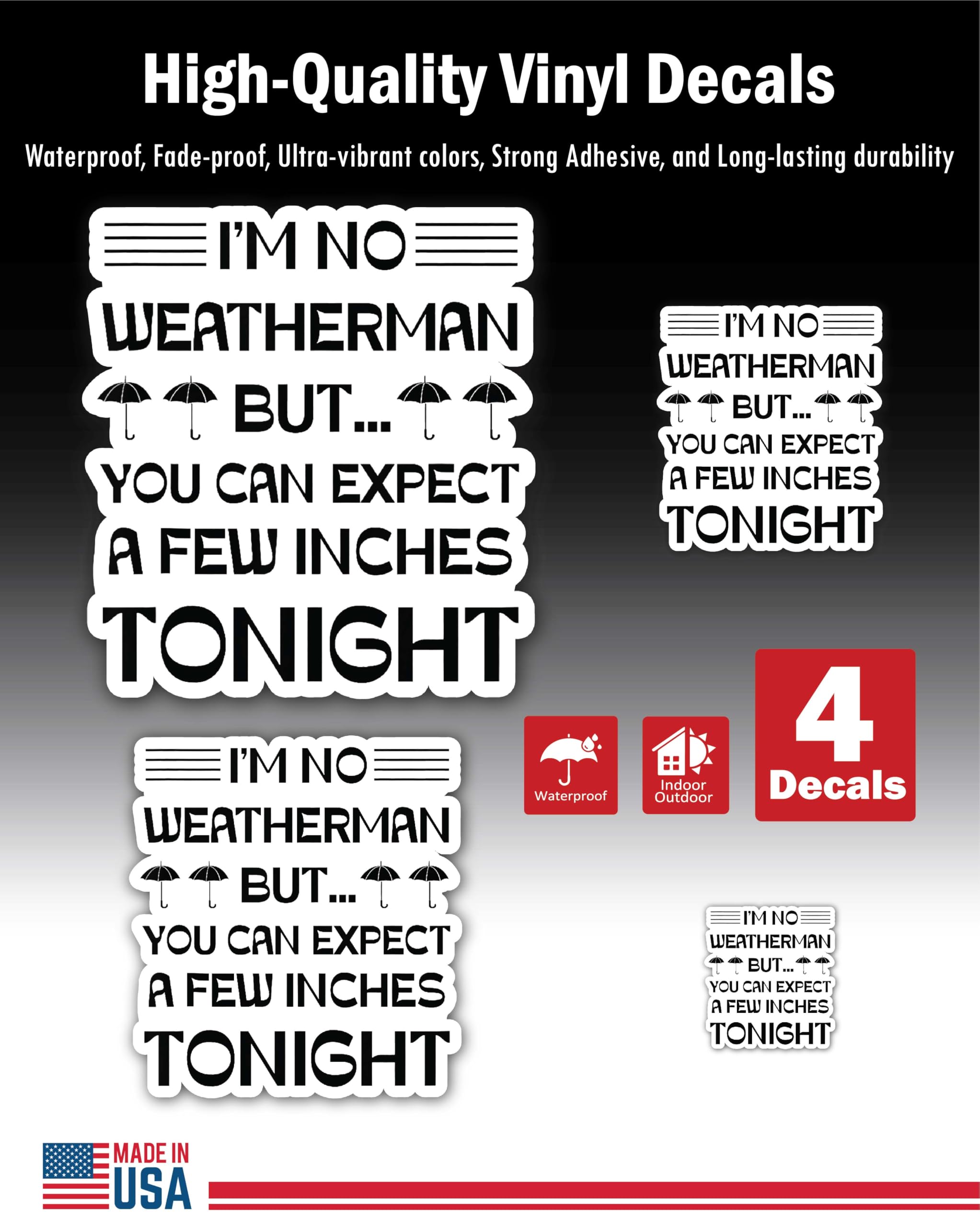 2 (Pieces) 3" and 5" Stickers n Decals Stretch Before Bed - Motivational Sticker Vinyl Decal Sticker