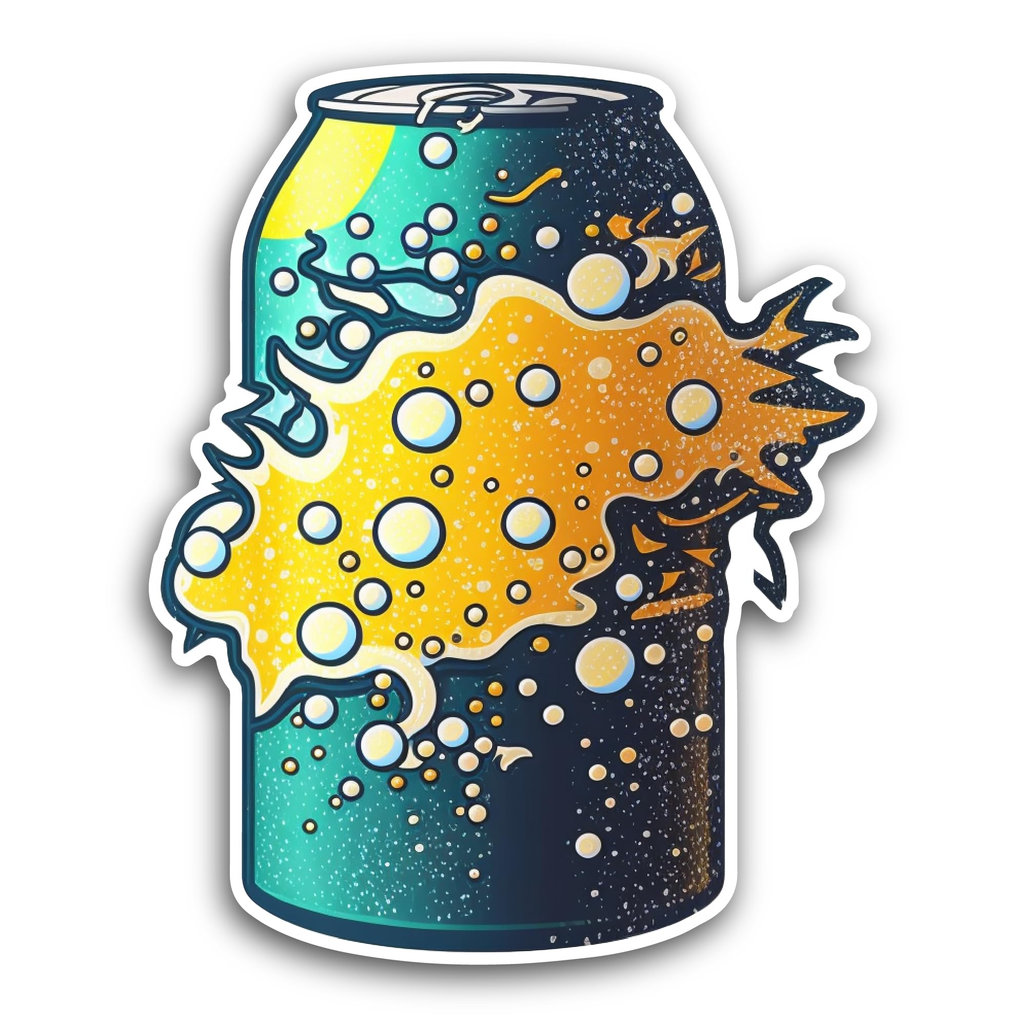 2 (Pieces) 3" and 5" Cloud and Sun with Rainbow Colors Sticker, Waterproof Vinyl Decals for Many Pur
