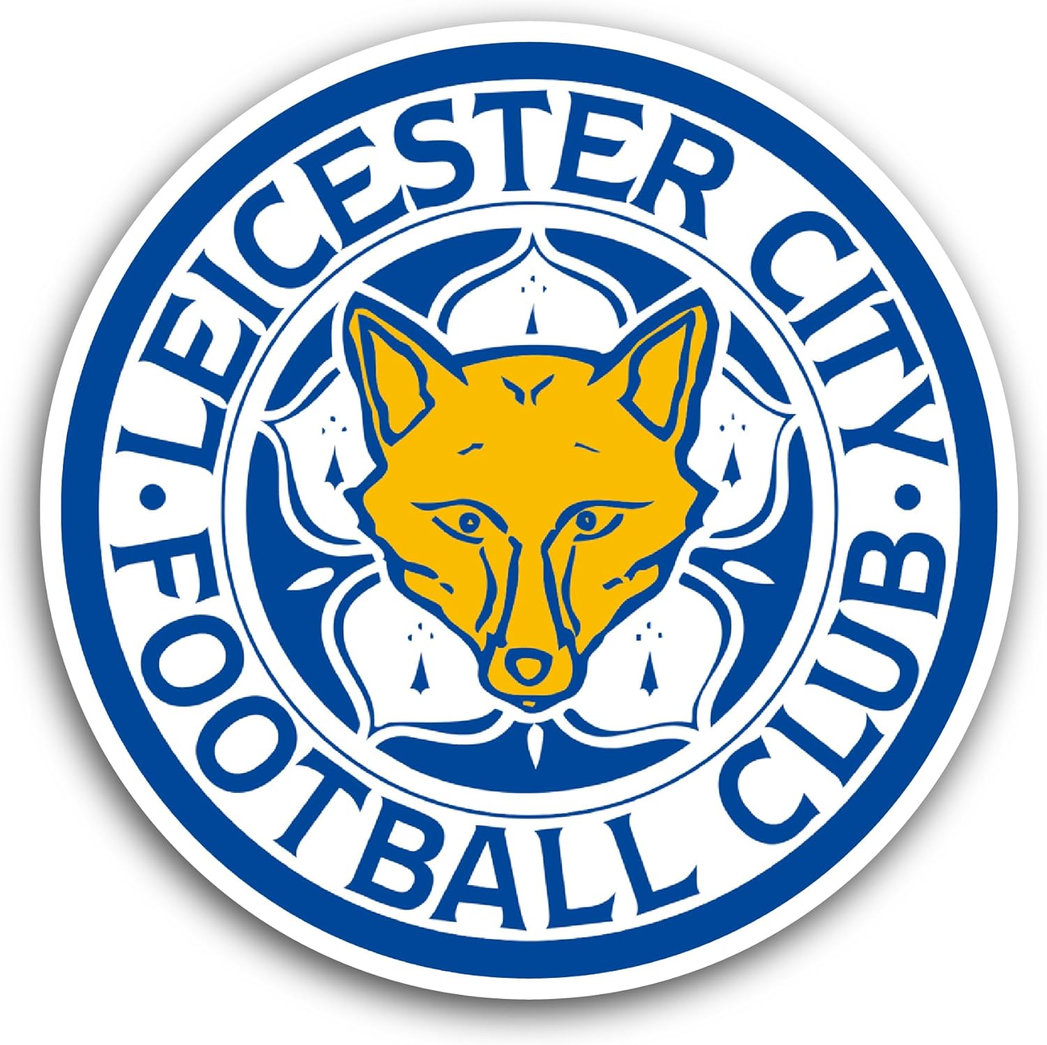 2 (Pieces) 3" and 5" Leic3ster City Sticker, Waterproof Vinyl Decals for Many Purpose Like Cars, Trucks, Laptops, Phones, Windows and More