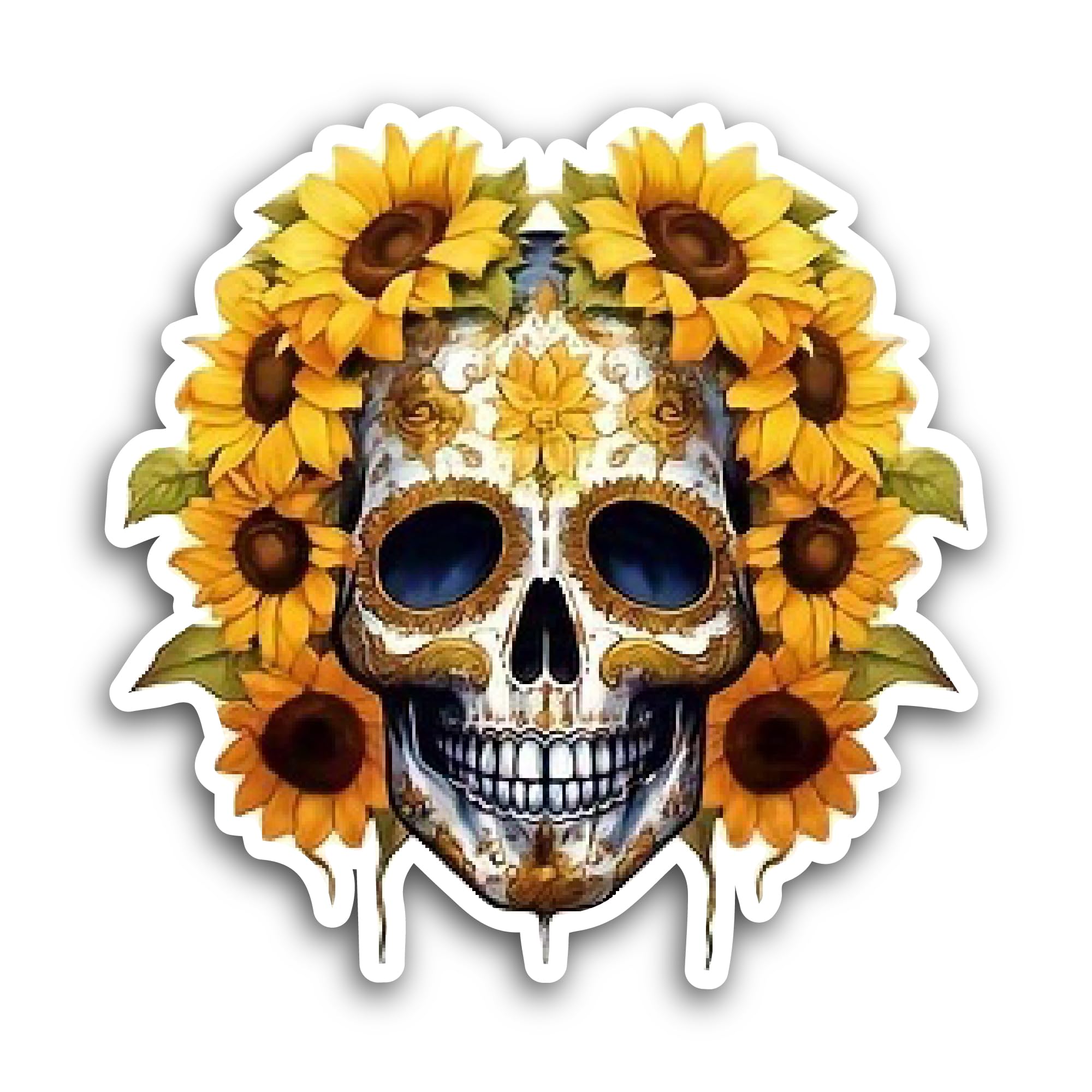 2 (Pieces) 3" and 5" Monster Head Sticker, Waterproof Vinyl Decals for Many Purpose Like Cars, Truck
