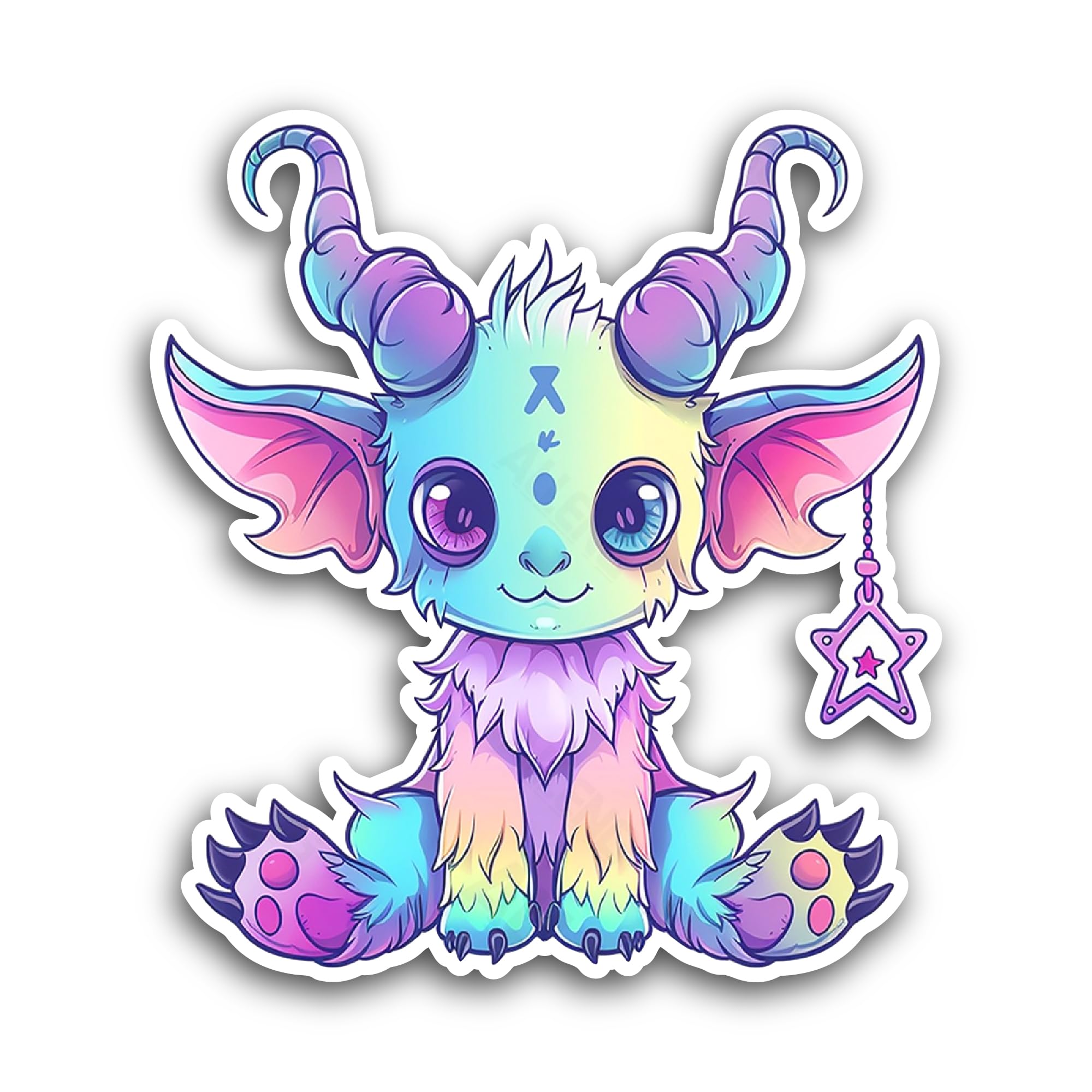2 (Pieces) 3" and 5" Baby Unicorn Sticker, Waterproof Vinyl Decals for Many Purpose Like Cars, Truck