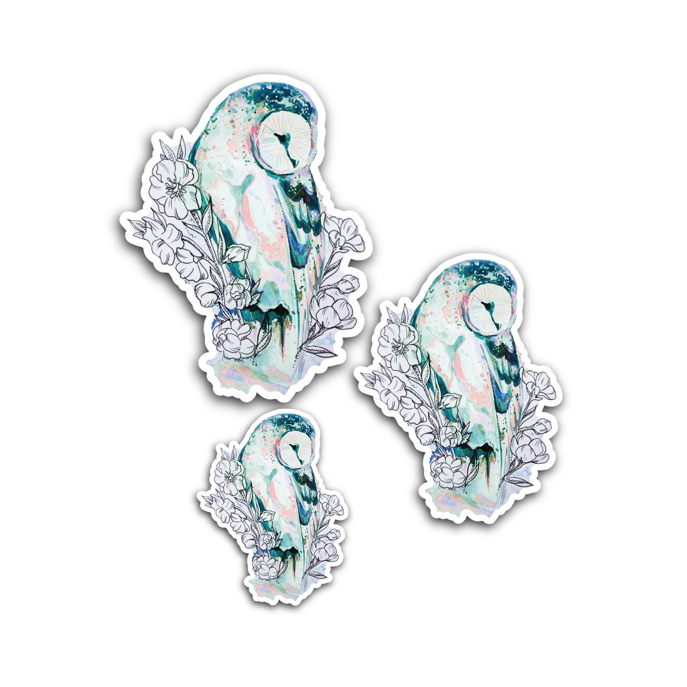 2 (Pieces) 3" and 5" Mom & Littel Baby with Mother's Day Sticker, Waterproof Vinyl Decals for Many P