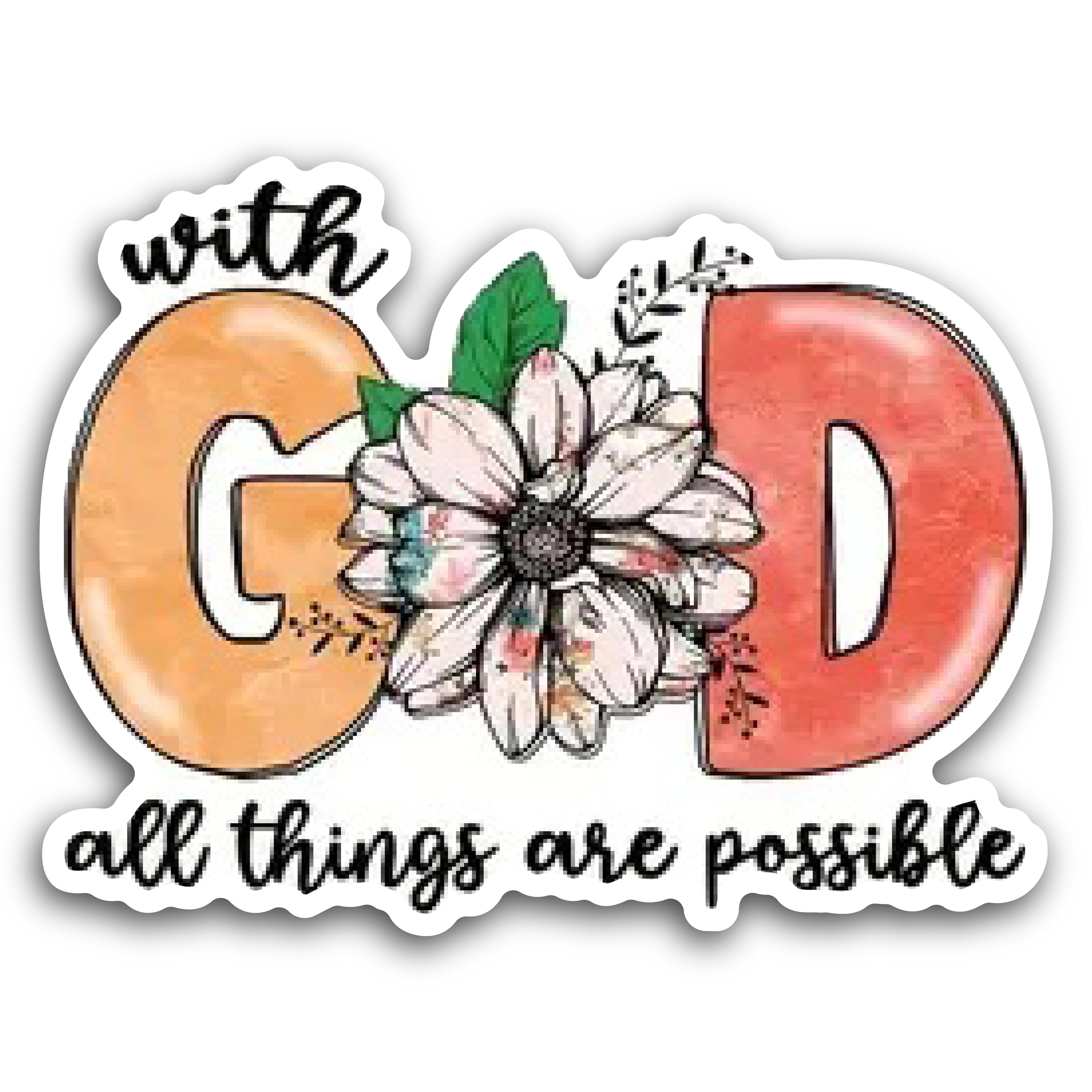 2 (Pieces) 3" and 5" Enjoy The Little Things Sticker, Waterproof Vinyl Decals for Many Purpose Like 