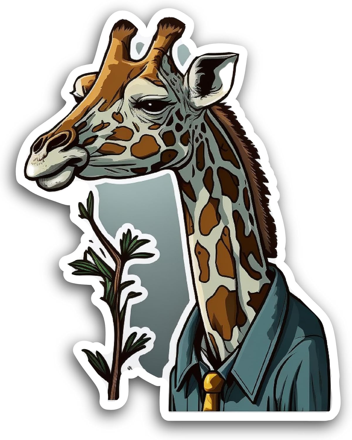 2 (Pieces) 3" and 5" Giraffe Sticker, Waterproof Vinyl Decals for Many Purpose Like Cars, Trucks, Laptops, Phones, Windows and More