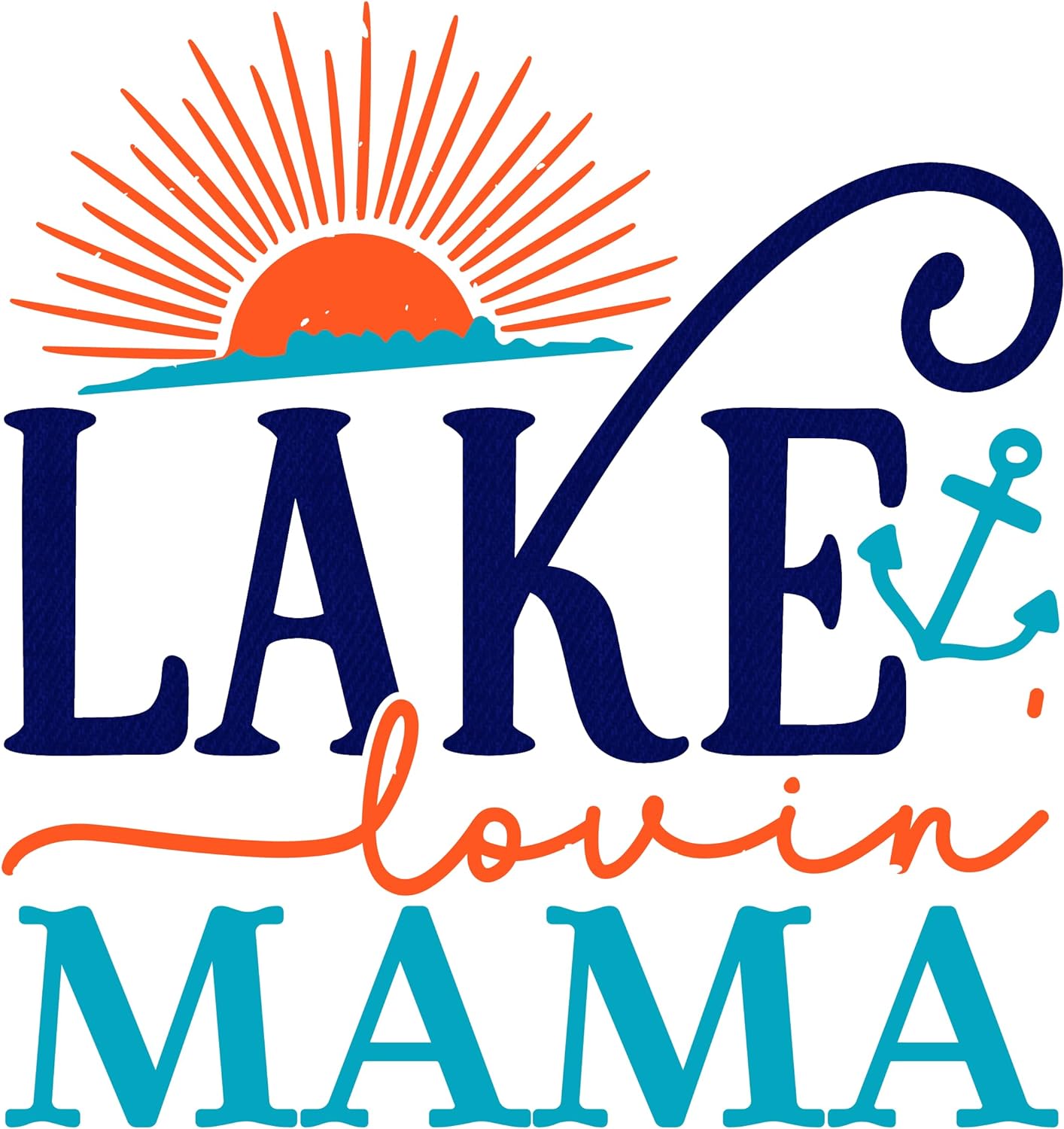Inspirational Quote "Lake Lovin Mama" Motivational Sticker Vinyl Decal Motivation Stickers- 5" Vinyl Sticker Waterproof