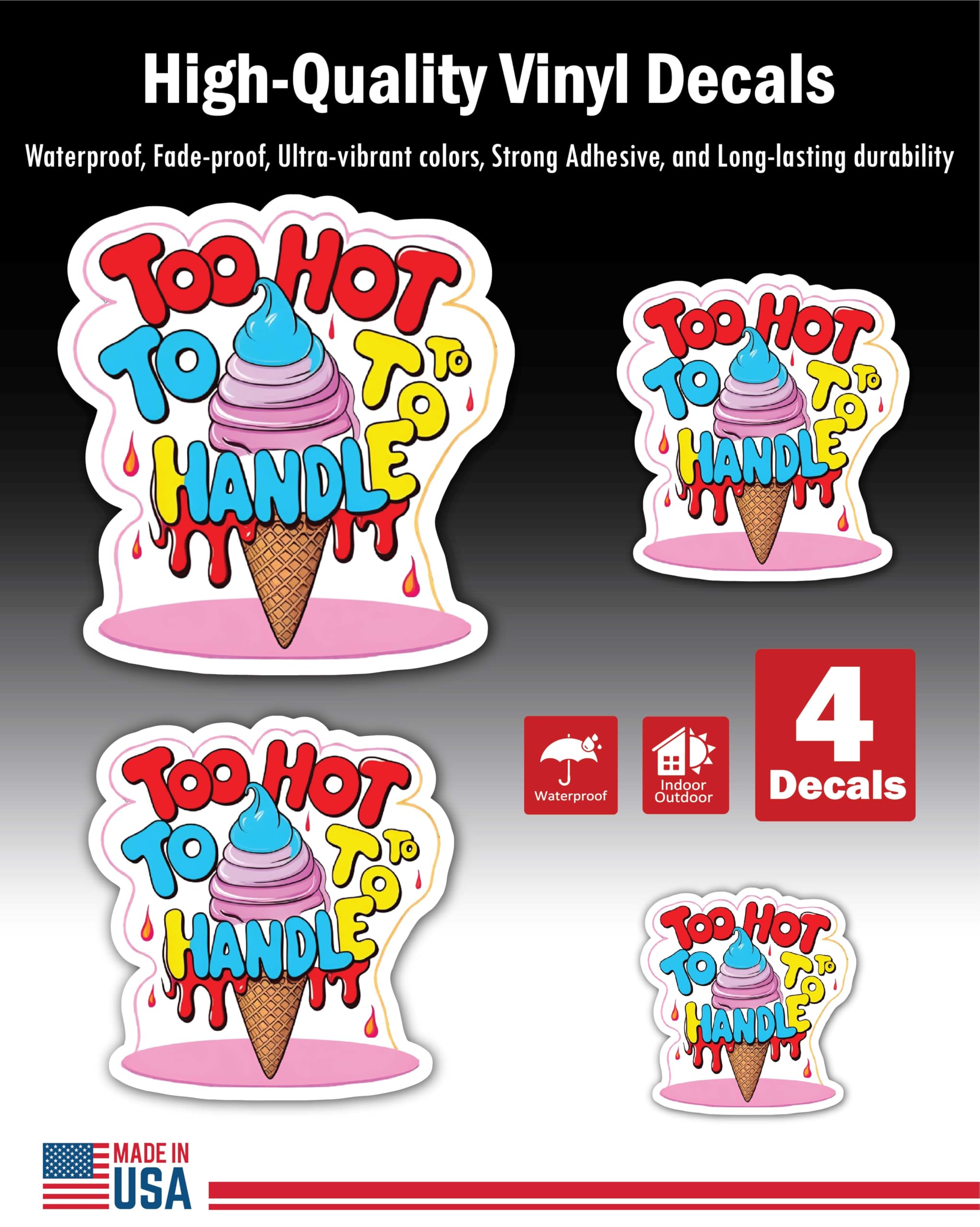 2 (Pieces) 3" and 5" Stickers n Decals Positivity - Motivational Sticker Vinyl Decal Sticker, Waterp
