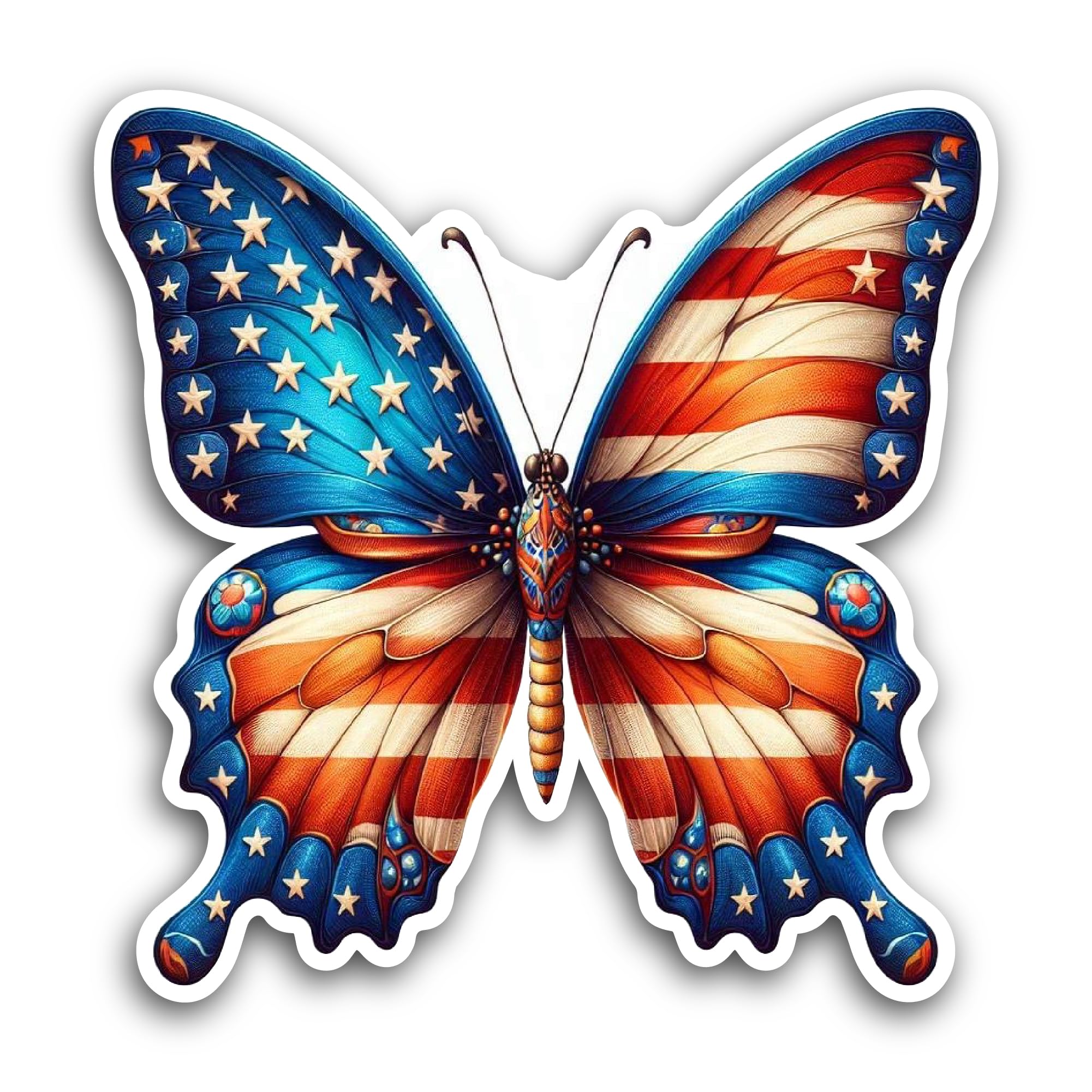 3 (Pieces) 1" 2" and 3" Teddy Bear with Flag Around The Body Decal Sticker, Waterproof & Scratch Res