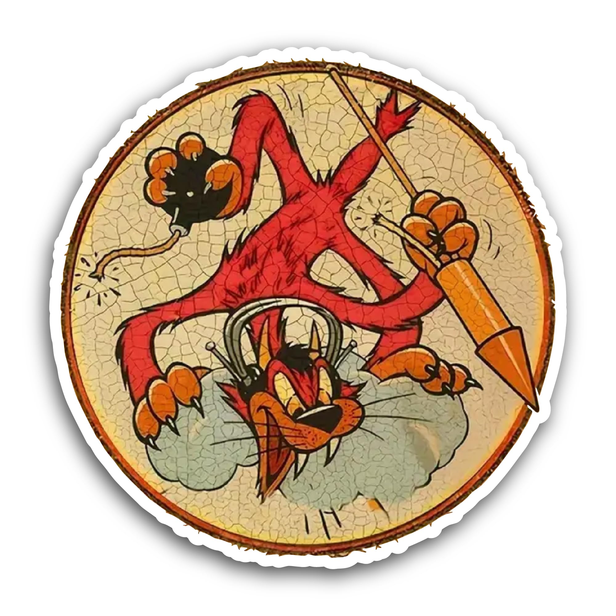 2 (Pieces) 3" and 5" Freedom Rising Sticker, Waterproof Vinyl Decals for Many Purpose Like Cars, Tru