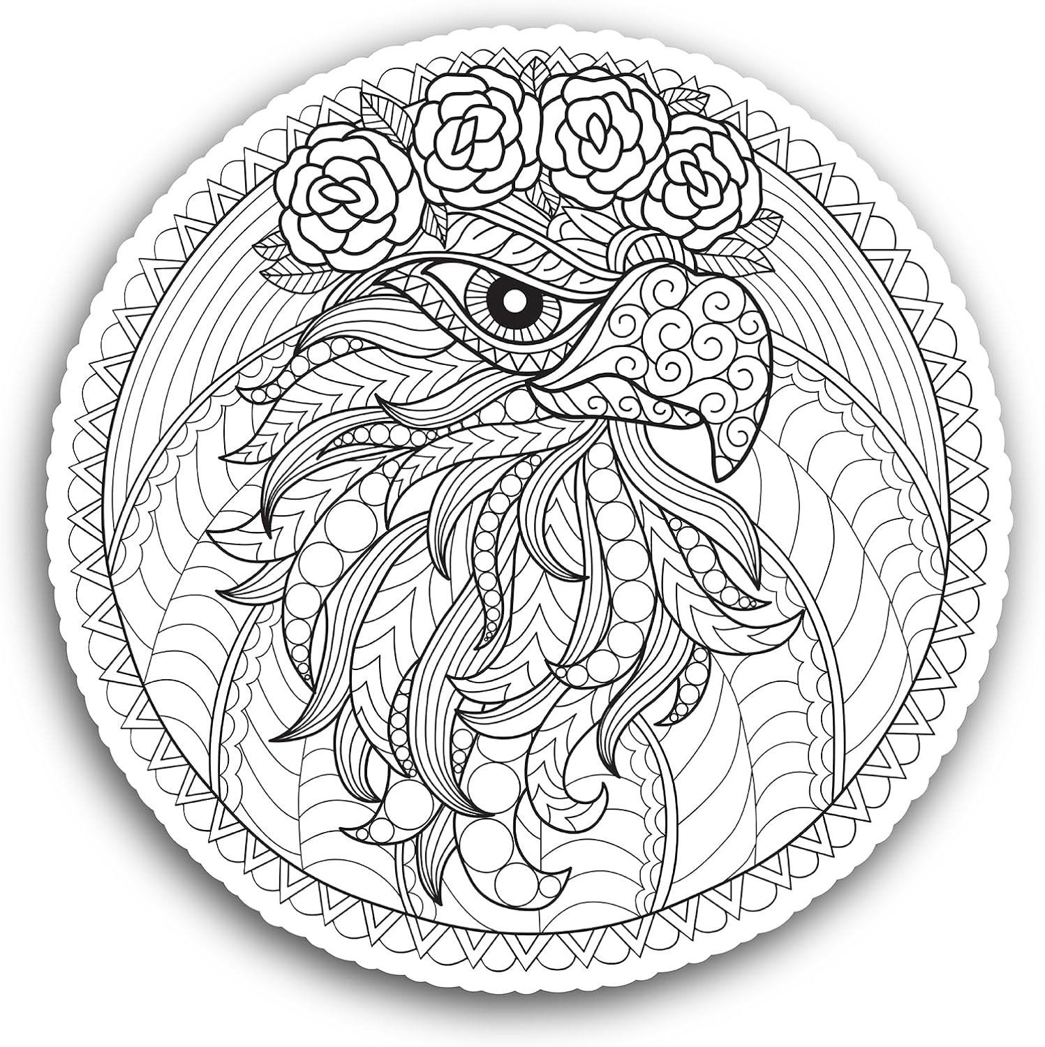 2 (Pieces) 3" and 5" Cute Design Sticker, Waterproof Vinyl Decals for Many Purpose Like Cars, Trucks, Laptops, Phones, Windows and More