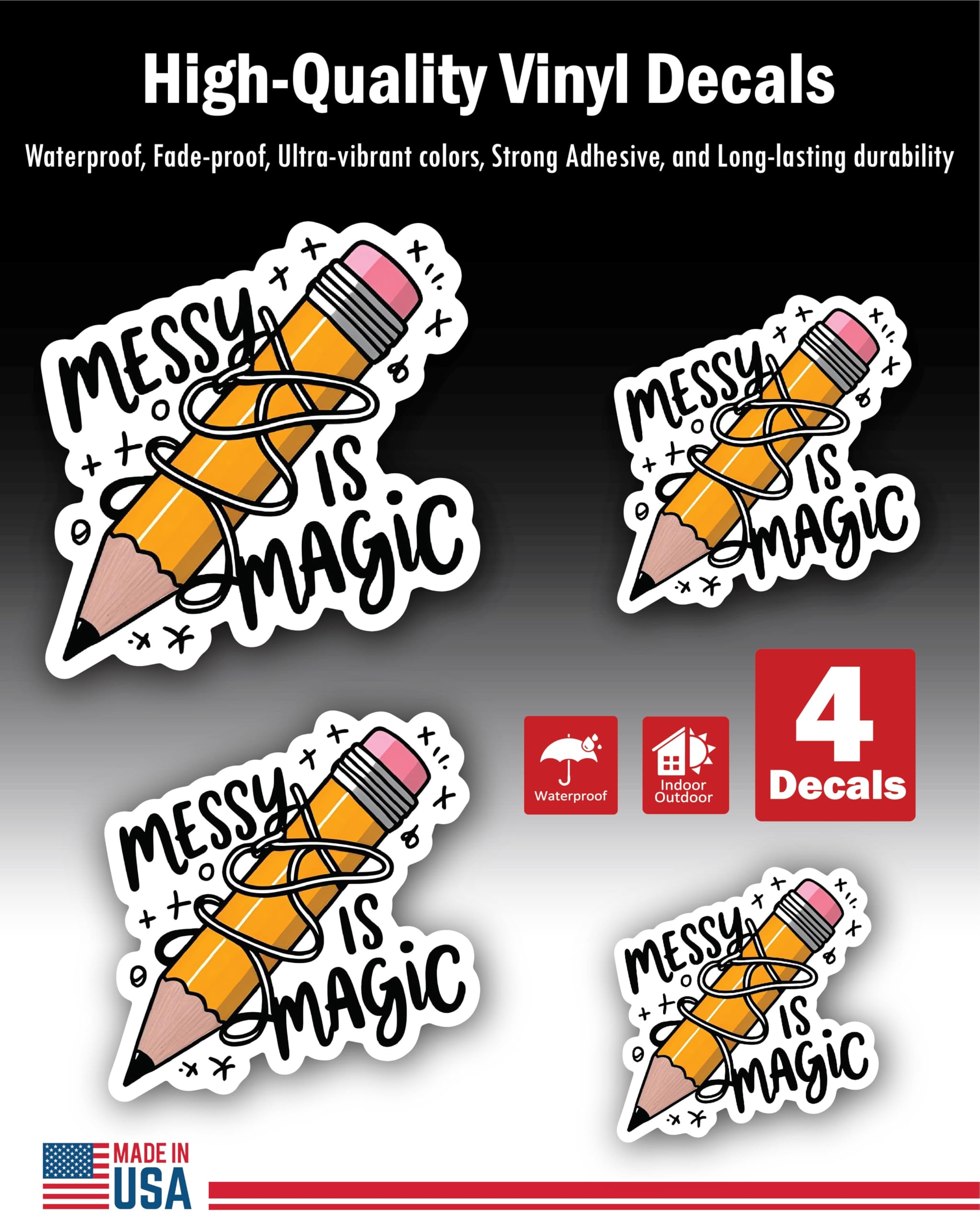 2 (Pieces) 3" and 5" Stickers n Decals Good Things Take Time Great Gift - Motivational Sticker Vinyl